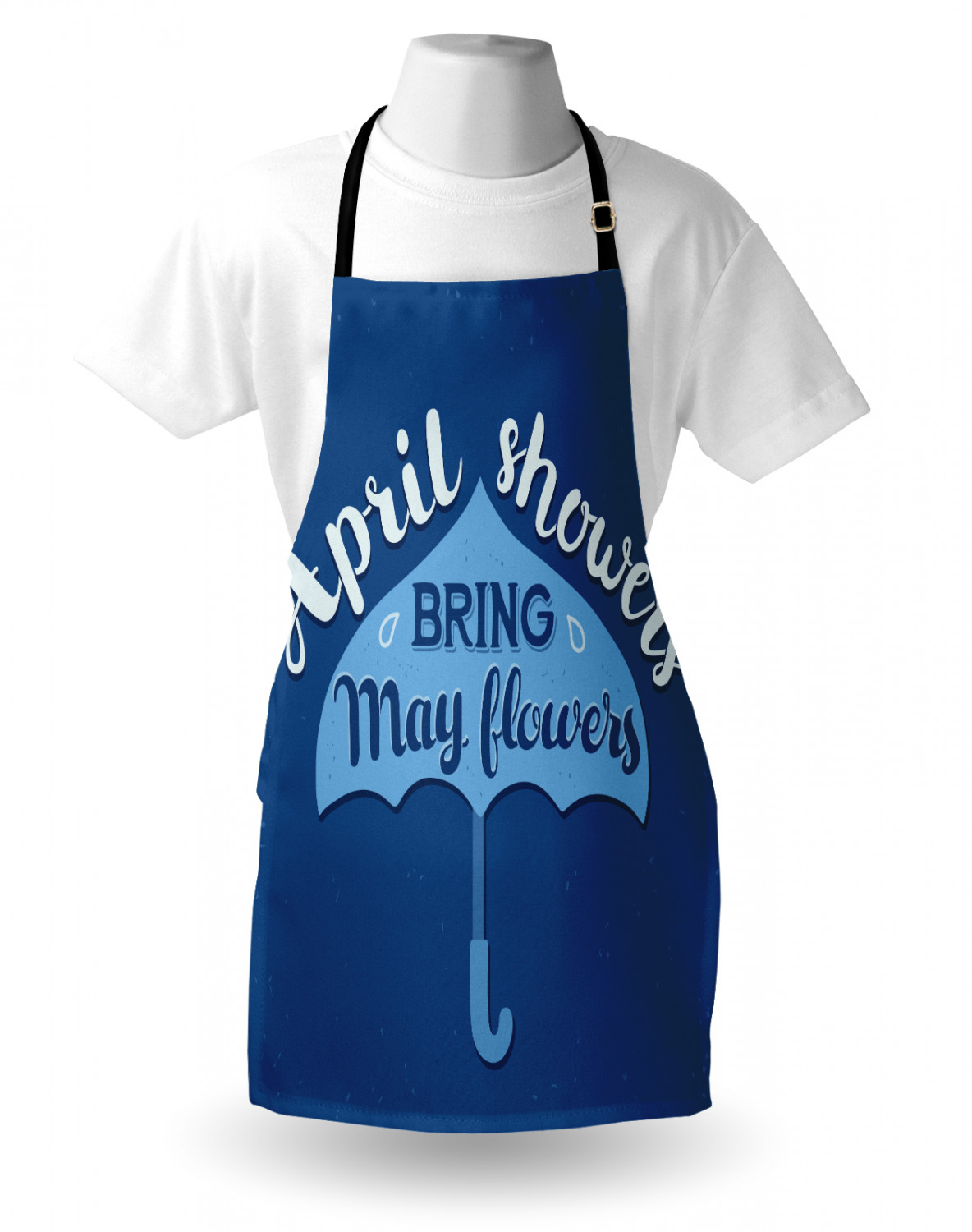 Unisex Indoor Use Apron with Adjustable Neck Strap for Garden Cooking Ambesonne