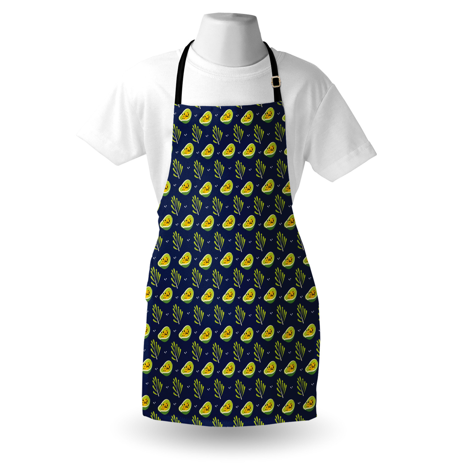 Unisex Indoor Use Apron with Adjustable Neck Strap for Garden Cooking Ambesonne