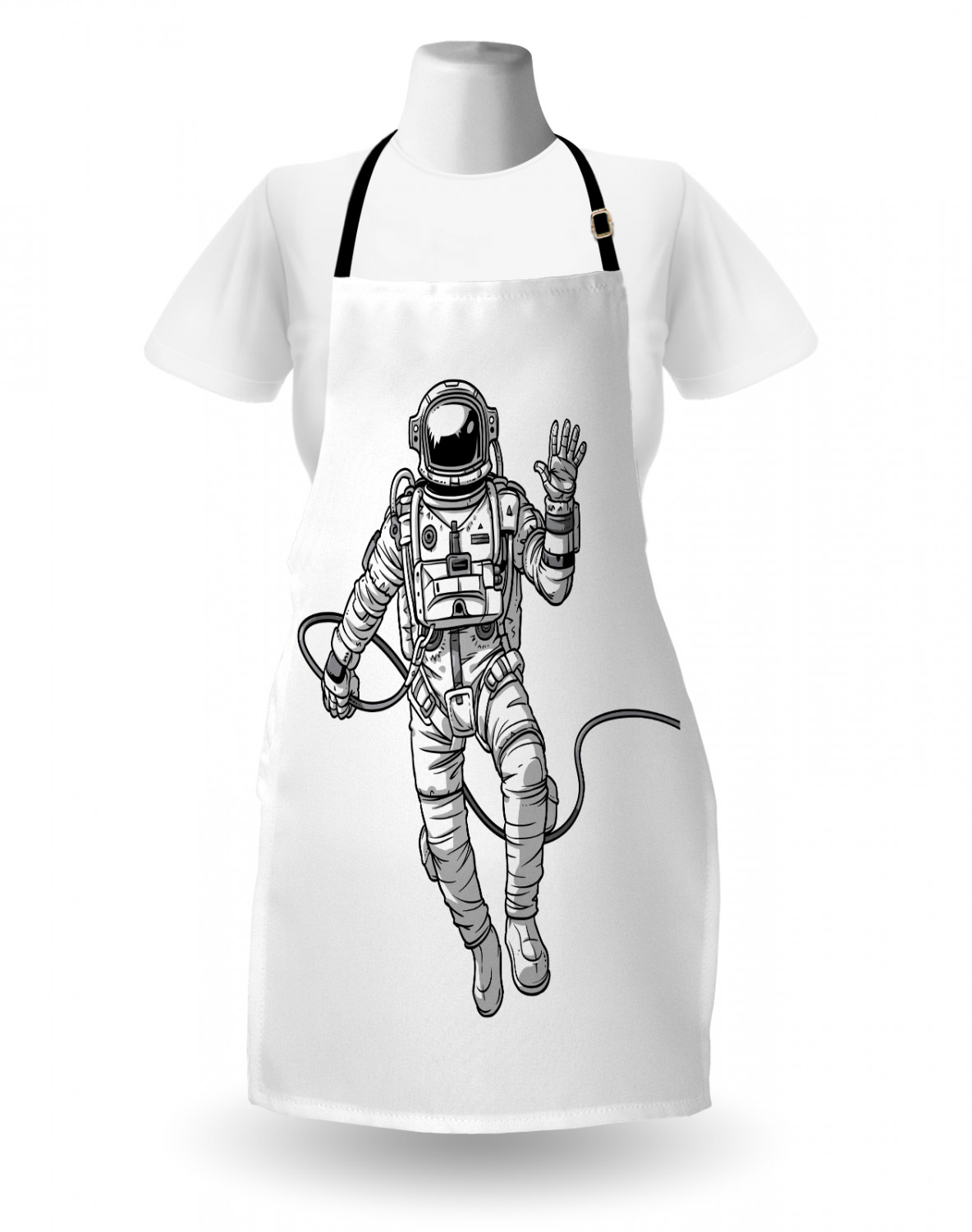 Unisex Indoor Use Apron with Adjustable Neck Strap for Garden Cooking Ambesonne