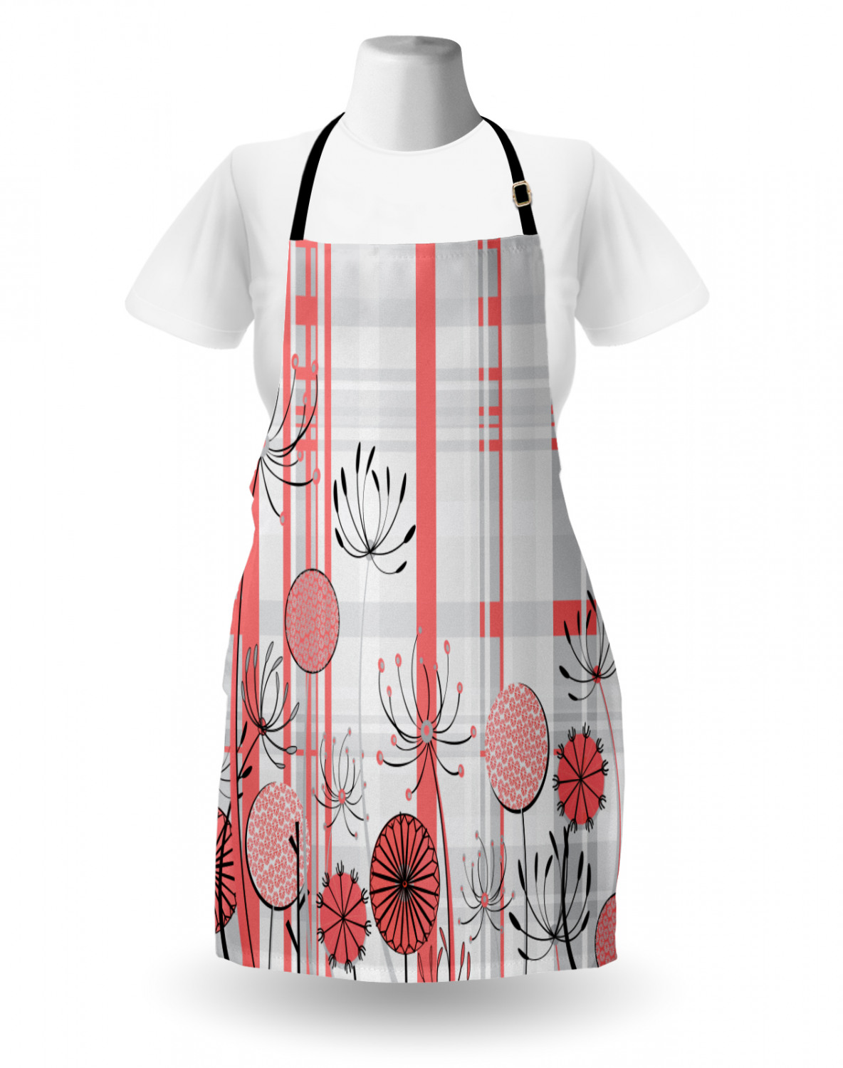 Ambesonne Apron Adjustable Strap for Gardening and Cooking Unisex