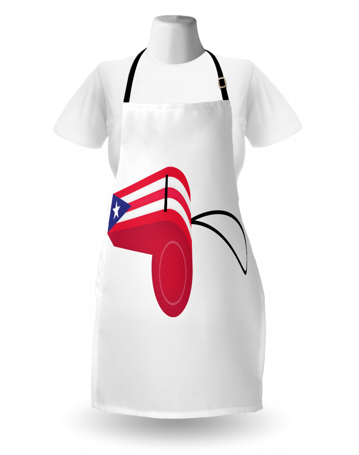 Ambesonne Apron with Adjustable Black Strap for Cooking Unisex Washable