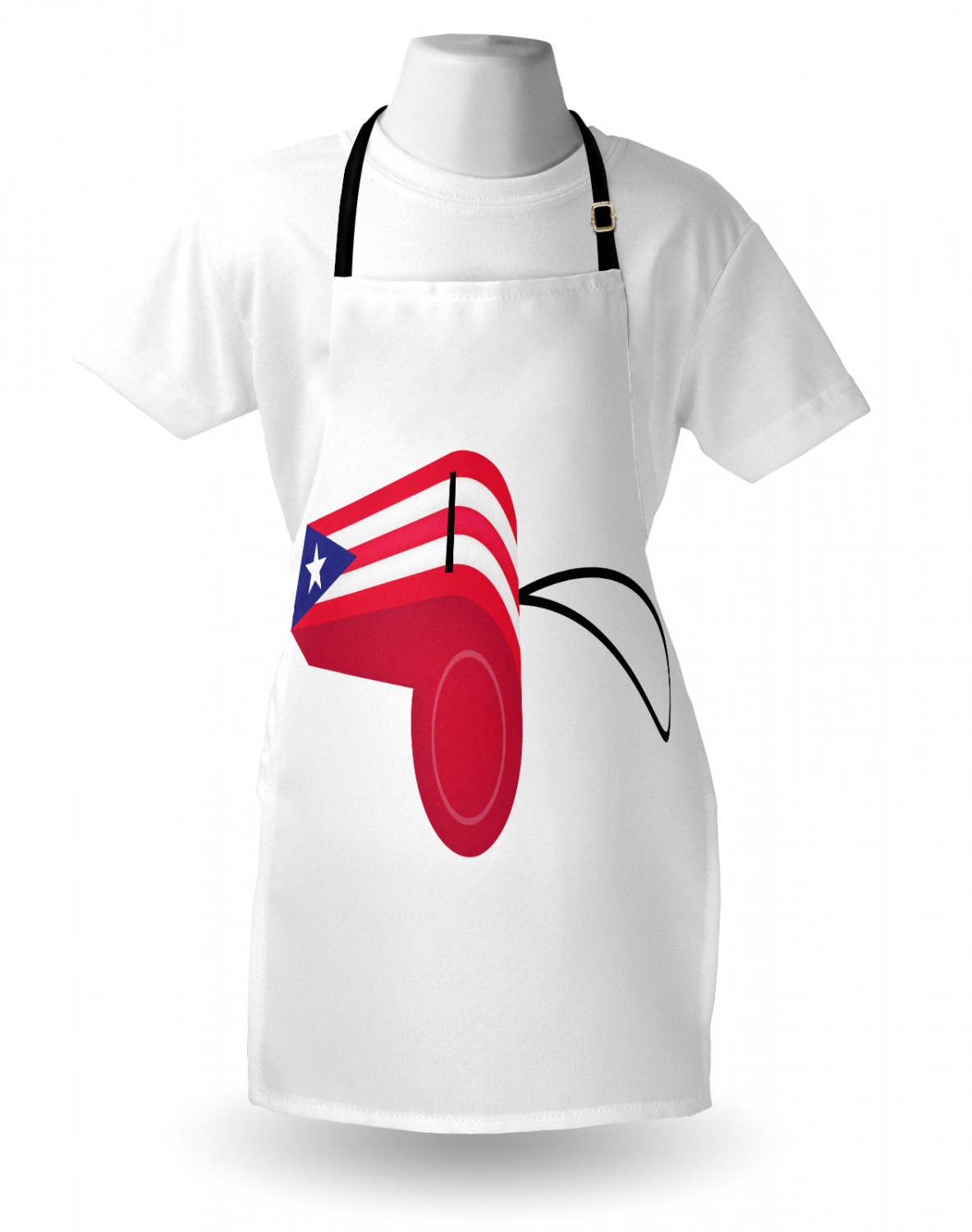 Ambesonne Apron with Adjustable Black Strap for Cooking Unisex Washable