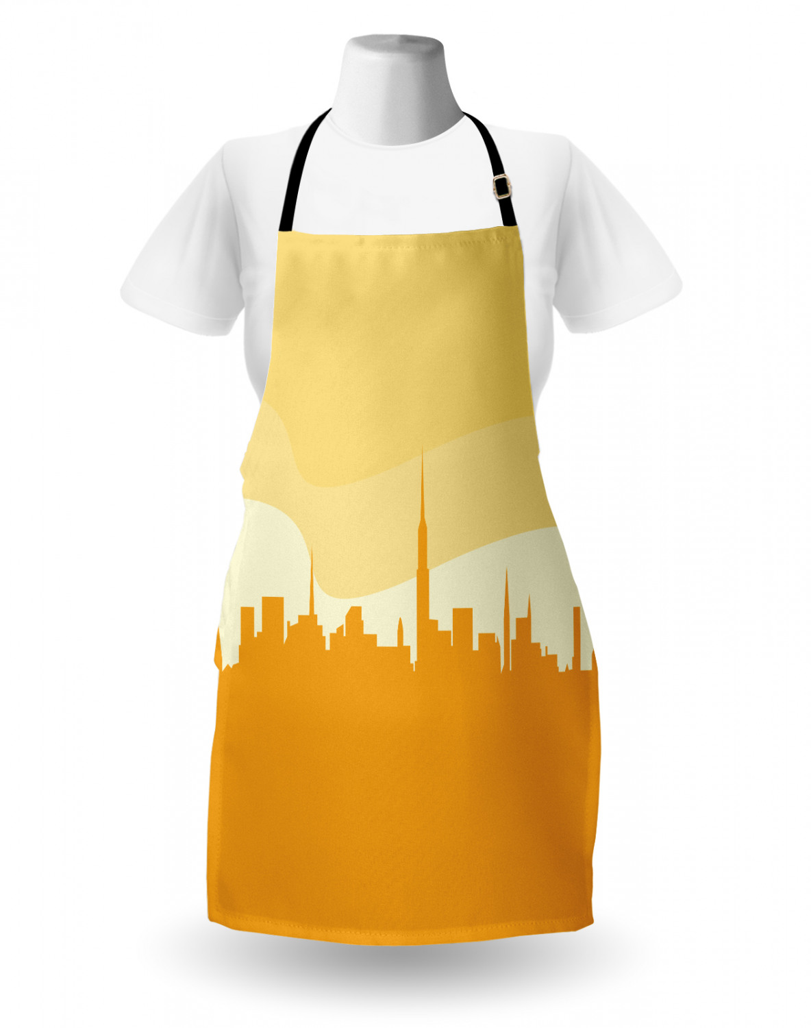 Ambesonne Apron Adjustable Strap for Gardening Cooking Clear Image