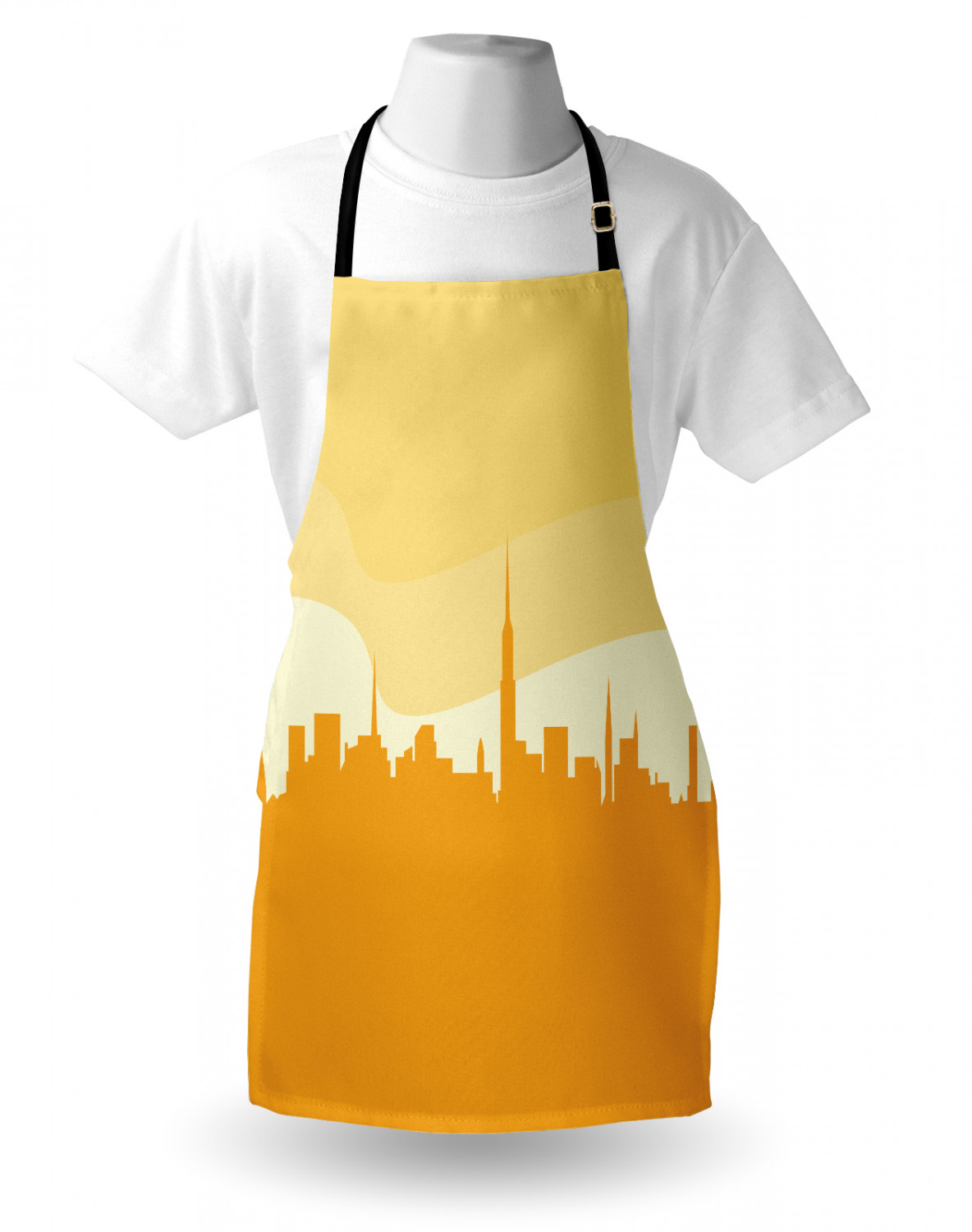 Ambesonne Apron Adjustable Strap for Gardening Cooking Clear Image