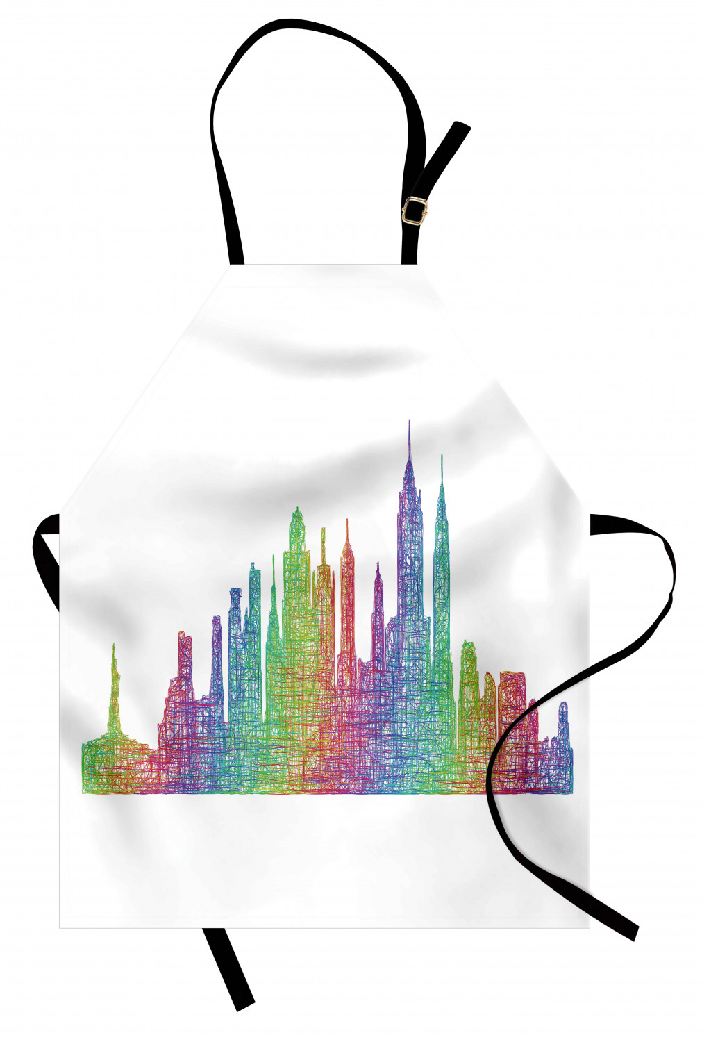 Ambesonne Apron Adjustable Strap for Gardening Cooking Clear Image