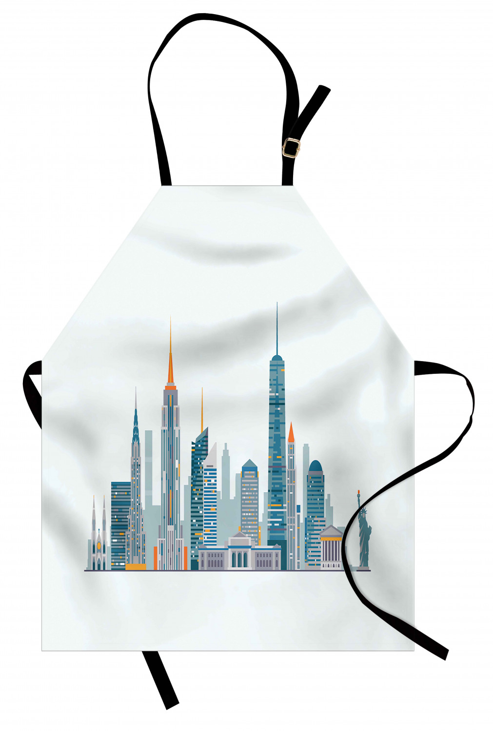 Ambesonne Apron Adjustable Strap for Gardening Cooking Clear Image