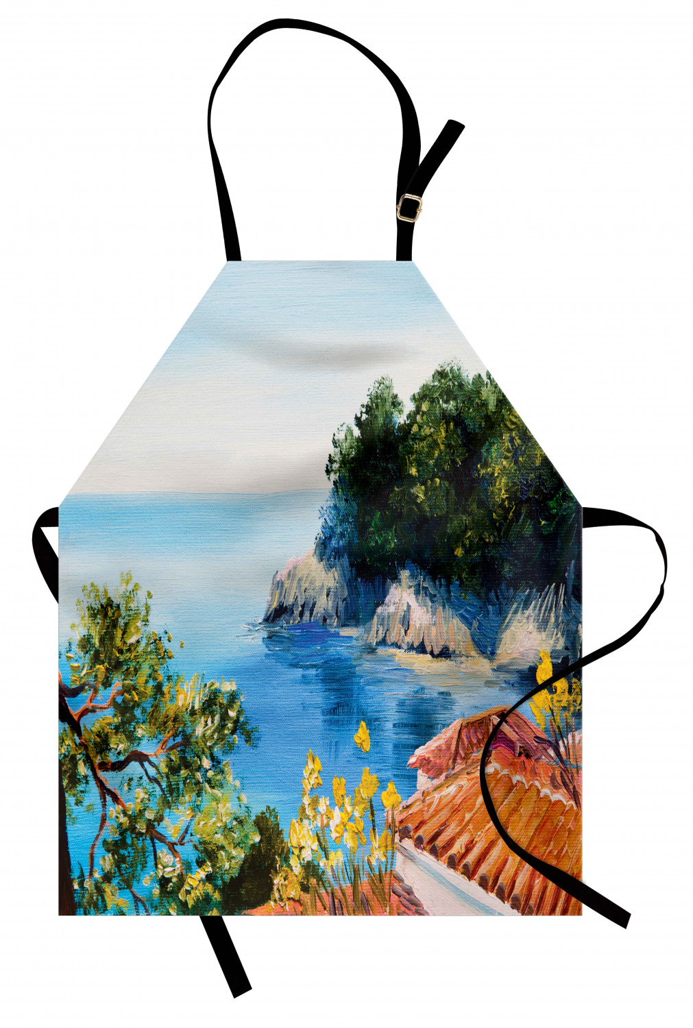 Ambesonne Unisex Durable Apron Bib with Adjustable Strap for Gardening