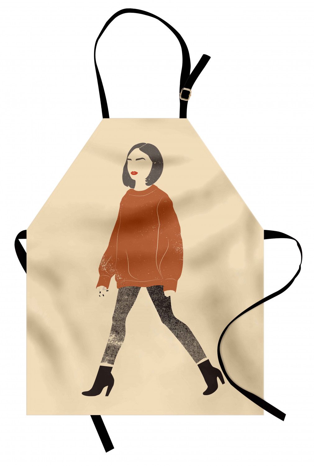 Ambesonne Apron with Adjustable Strap for Gardening Cooking No Fading