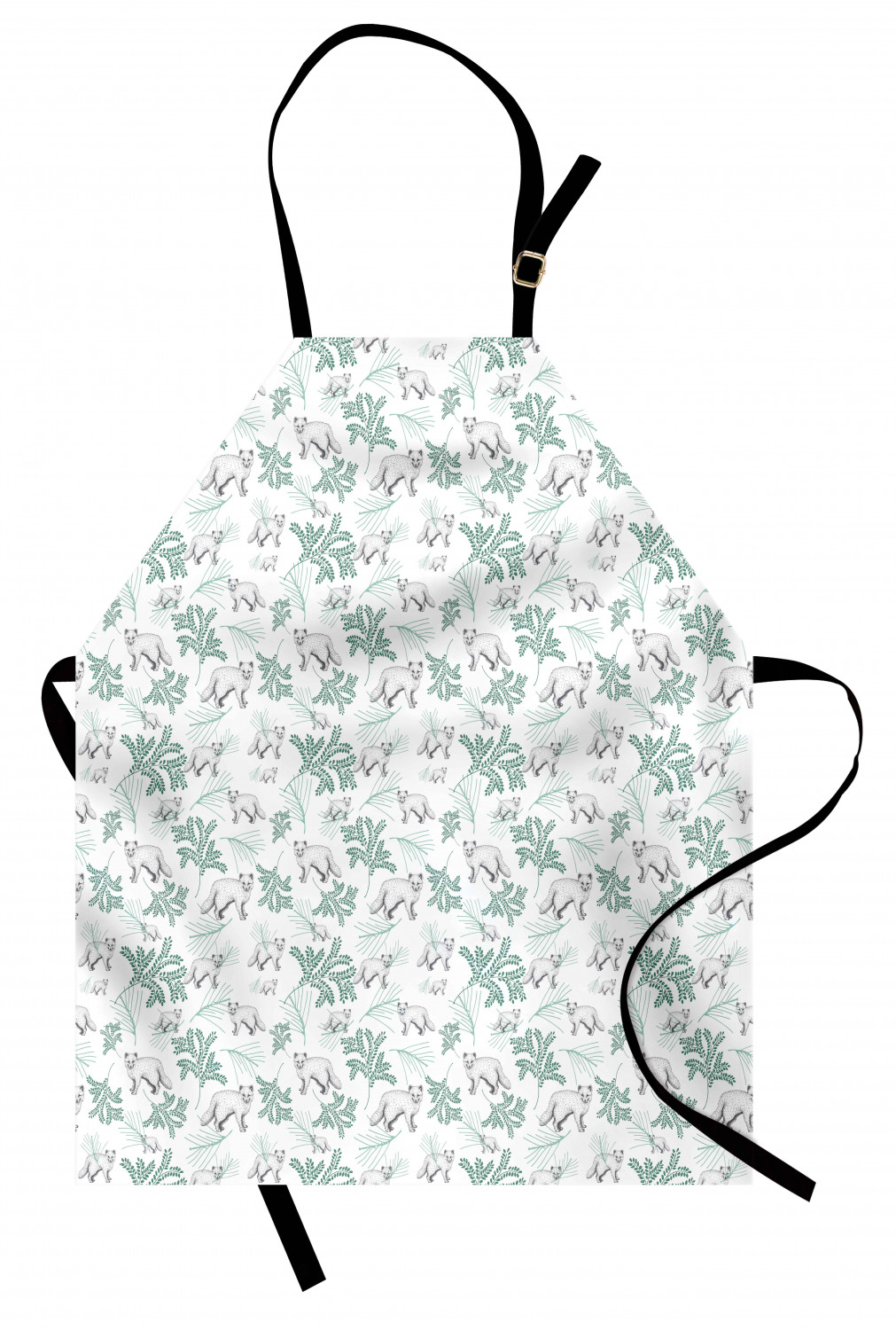 Ambesonne Apron with Adjustable Strap for Gardening Cooking No Fading