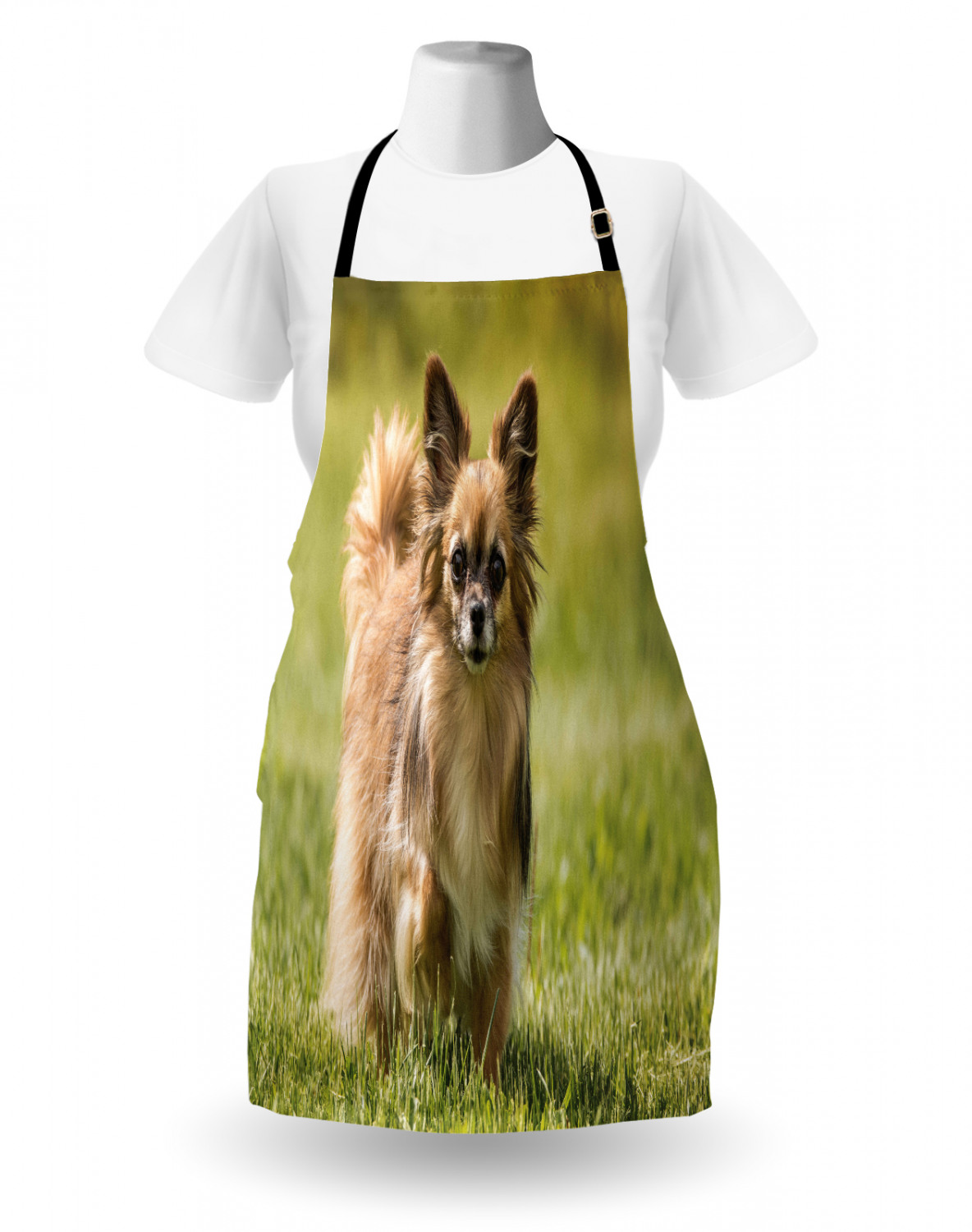 Ambesonne Apron with Adjustable Strap for Gardening Cooking No Fading