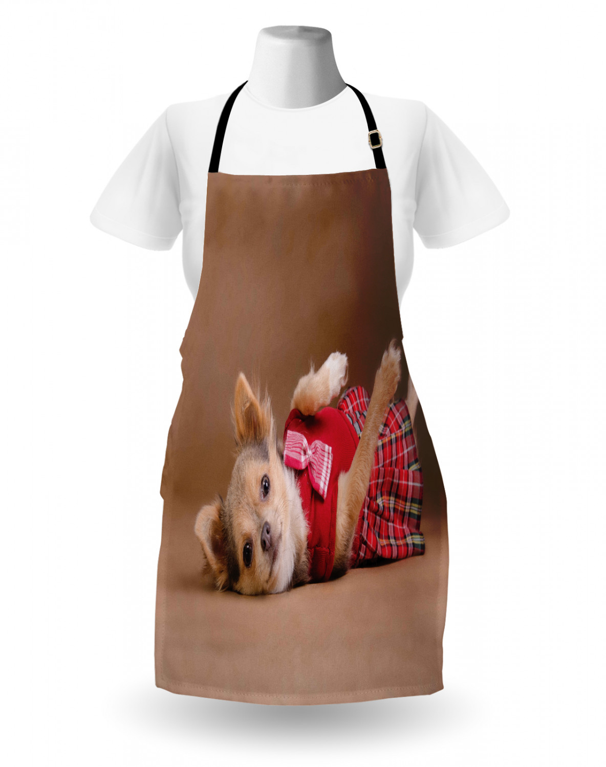 Ambesonne Apron with Adjustable Strap for Gardening Cooking No Fading