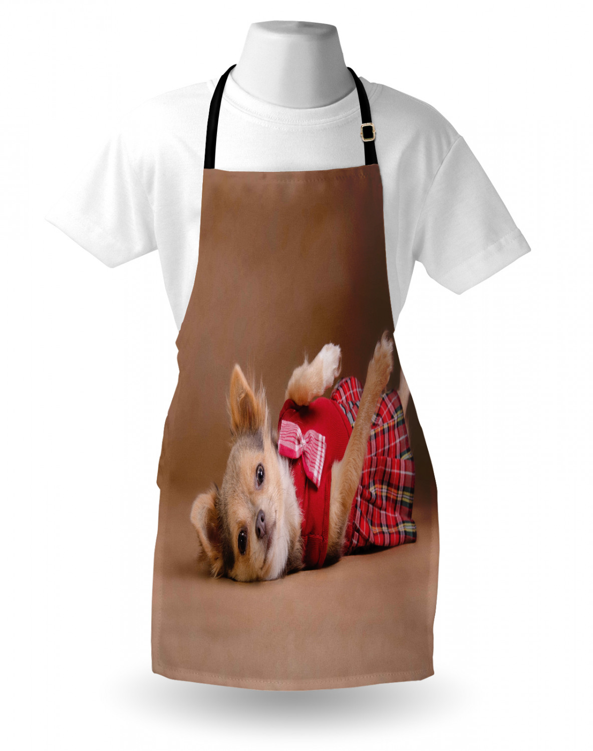 Ambesonne Apron with Adjustable Strap for Gardening Cooking No Fading