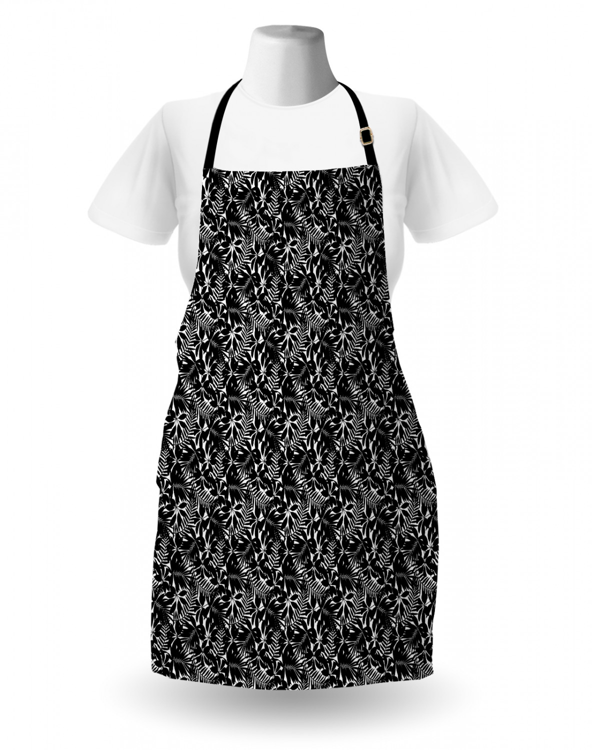 Ambesonne Apron Bib with Adjustable Strap for Gardening Unisex Vivid Colors