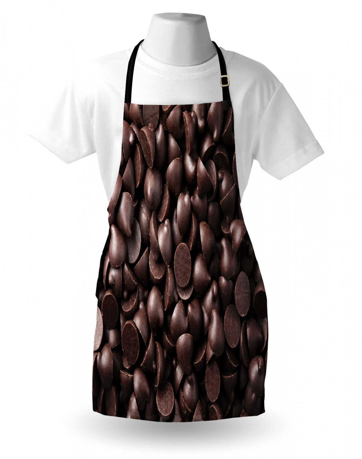 Ambesonne Unisex Vivid Colors Apron Bib with Adjustable Strap for Gardening