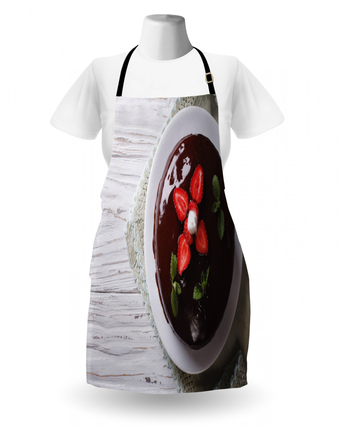 Ambesonne Unisex Vivid Colors Apron Bib with Adjustable Strap for Gardening