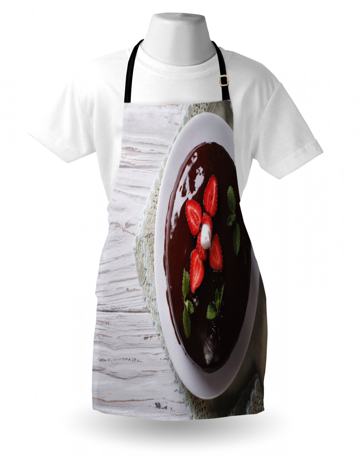 Ambesonne Unisex Vivid Colors Apron Bib with Adjustable Strap for Gardening