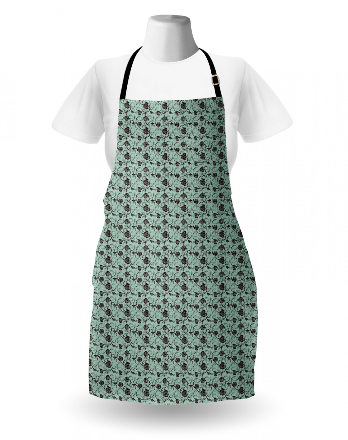 Ambesonne Unisex Vivid Colors Apron Bib with Adjustable Strap for Gardening