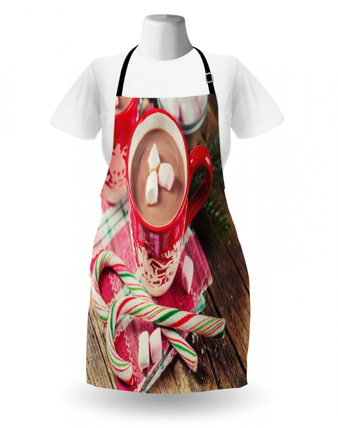 Ambesonne Unisex Vivid Colors Apron Bib with Adjustable Strap for Gardening