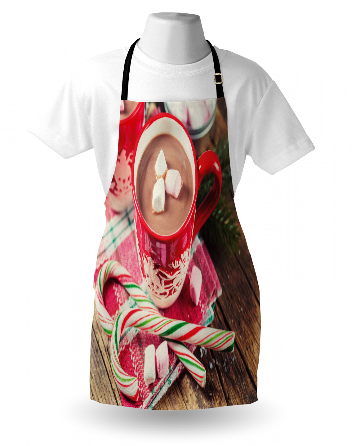 Ambesonne Unisex Vivid Colors Apron Bib with Adjustable Strap for Gardening