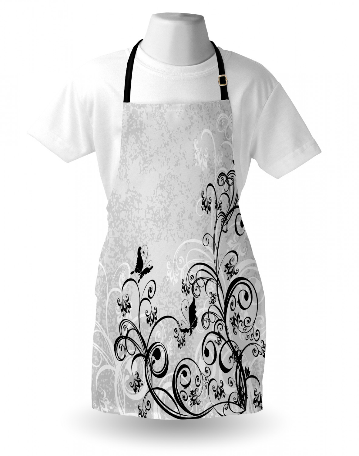 Ambesonne Unisex Vivid Colors Apron Bib with Adjustable Strap for Gardening