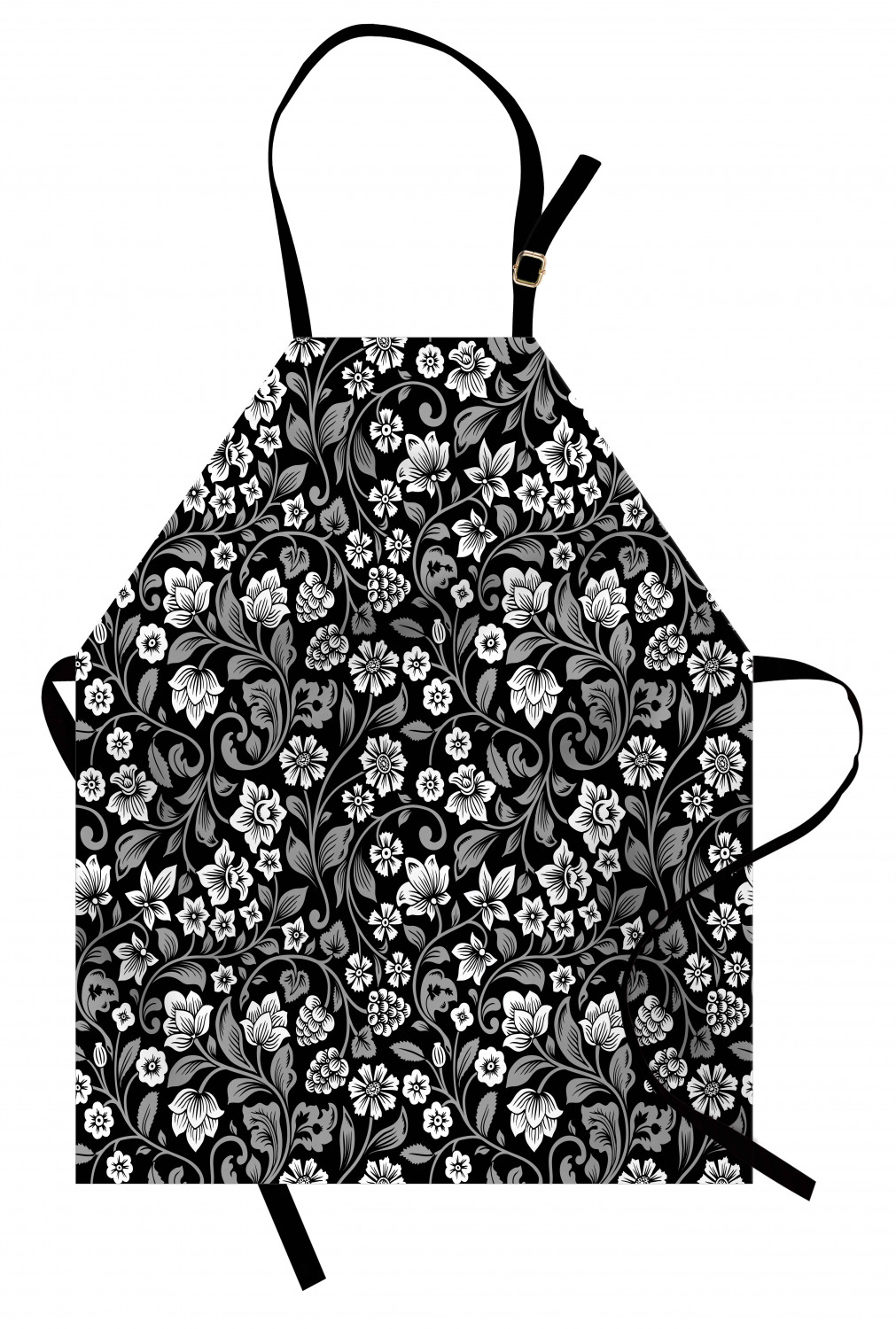 Ambesonne Unisex Vivid Colors Apron Bib with Adjustable Strap for Gardening