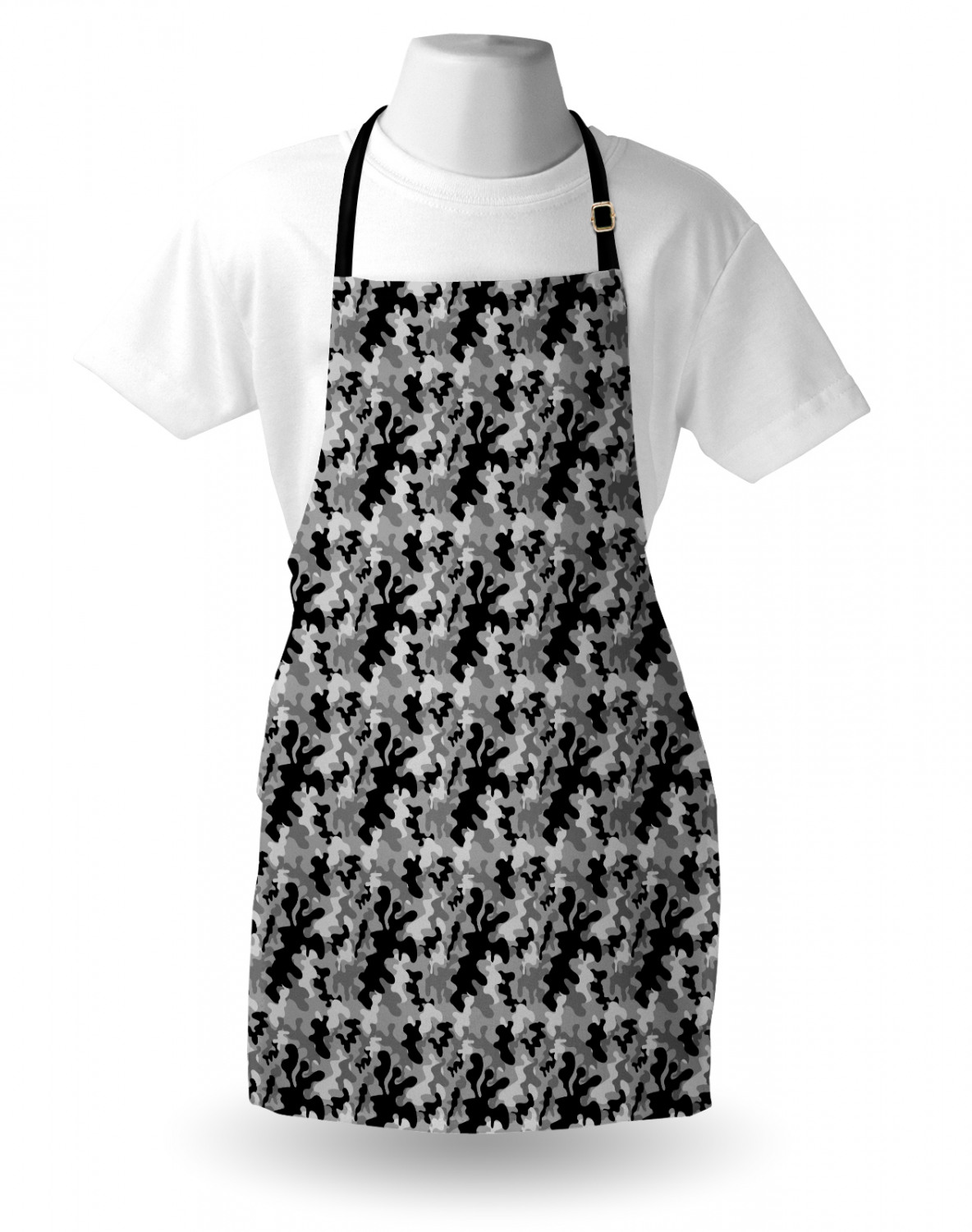 Ambesonne Unisex Vivid Colors Apron Bib with Adjustable Strap for Gardening