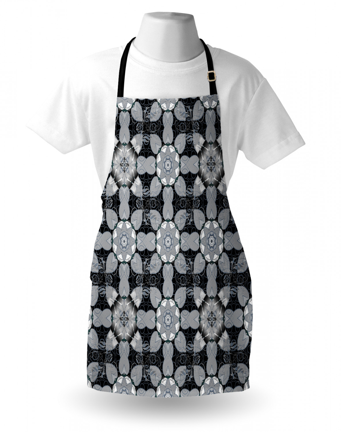 Ambesonne Apron Bib with Adjustable Strap for Gardening Unisex Vivid Colors