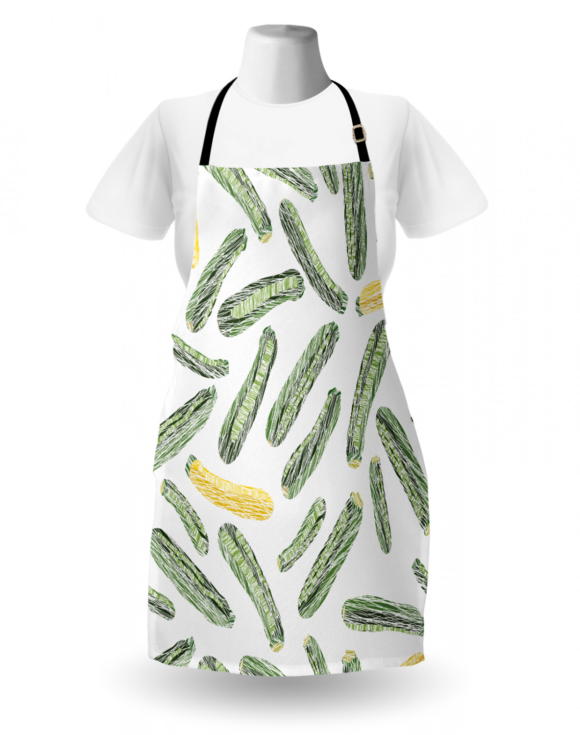 Ambesonne Apron Bib with Adjustable Strap for Gardening Unisex Vivid Colors