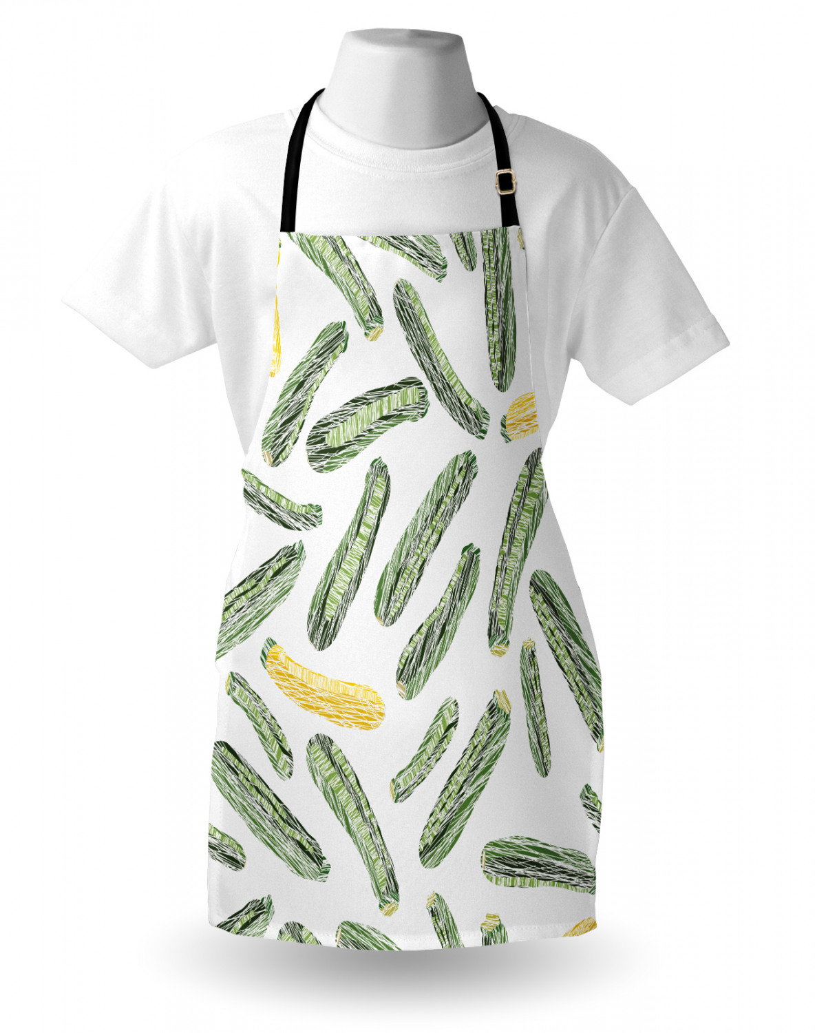 Ambesonne Apron Bib with Adjustable Strap for Gardening Unisex Vivid Colors