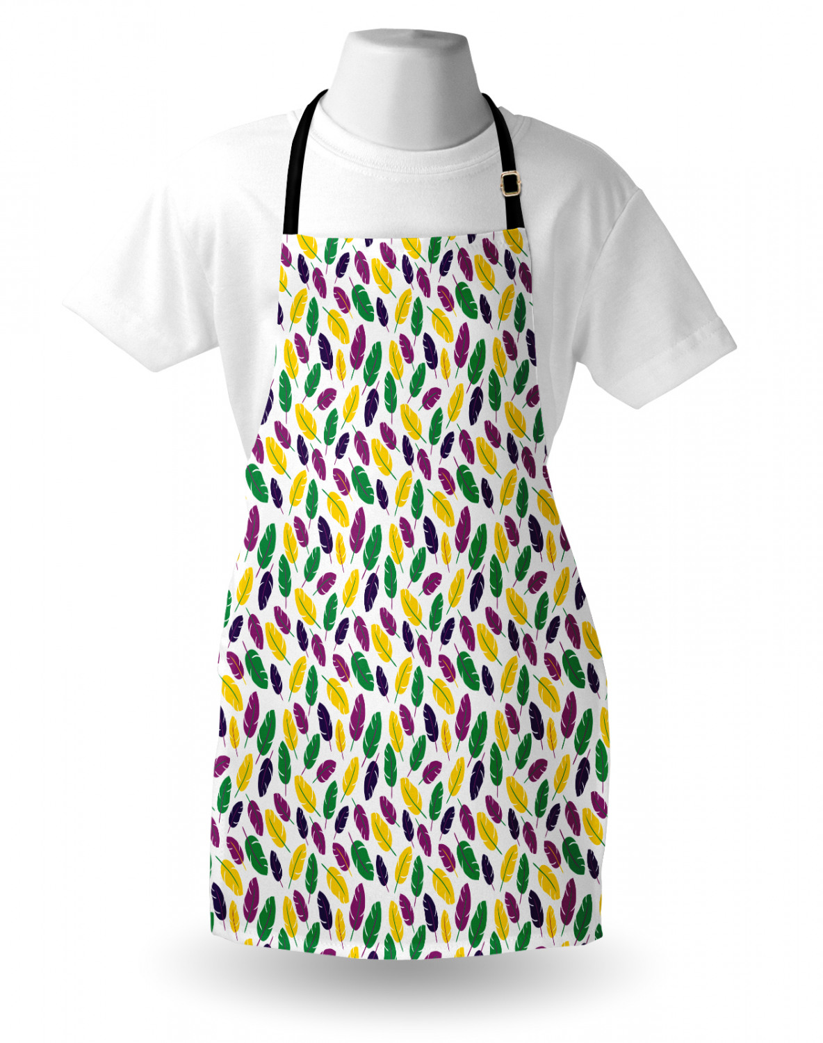 Ambesonne Apron Bib with Adjustable Strap for Gardening Unisex Vivid Colors