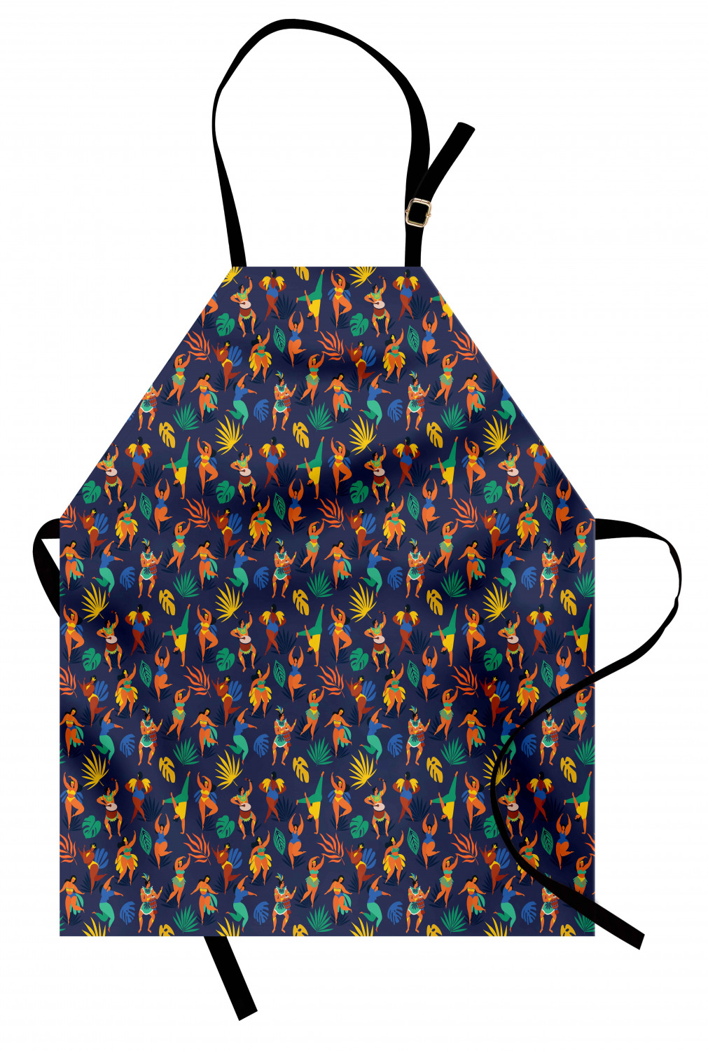 Ambesonne Apron Bib with Adjustable Strap for Gardening Unisex Vivid Colors