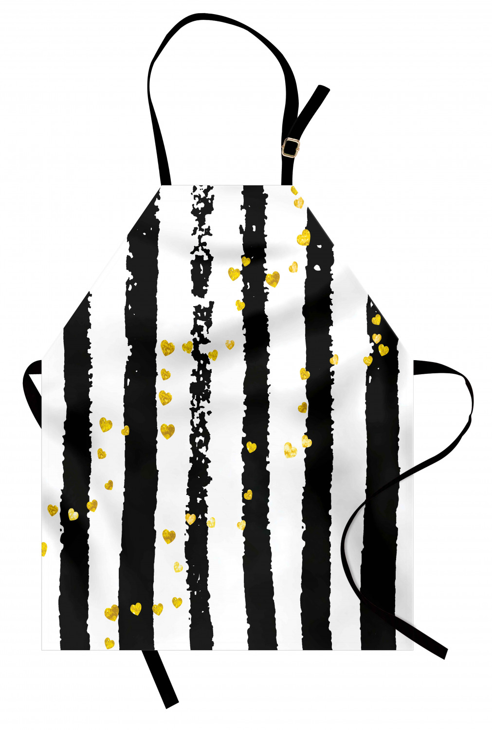 Ambesonne Apron Bib with Adjustable Strap for Gardening Unisex Vivid Colors