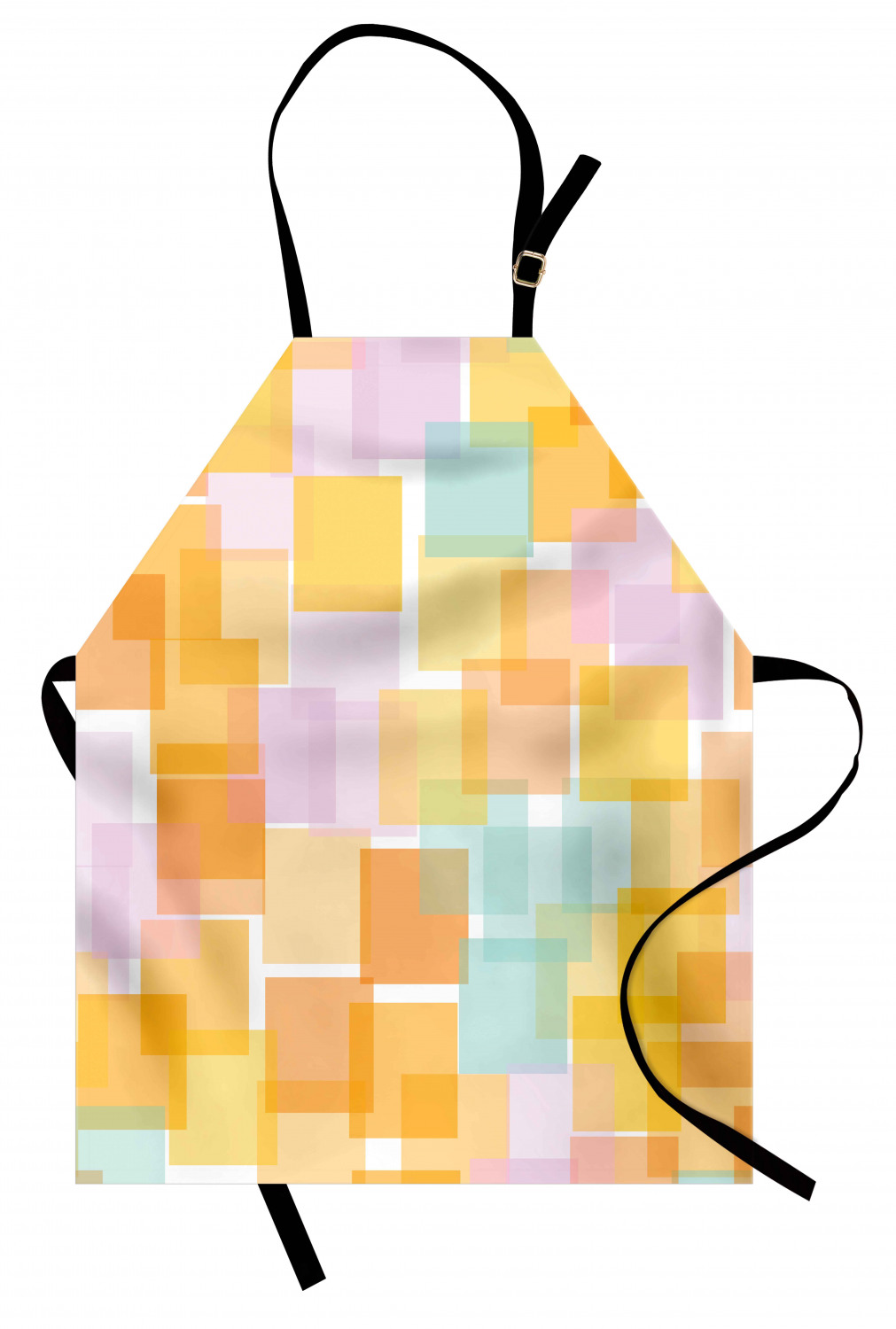 Ambesonne Apron Bib with Adjustable Strap for Gardening Unisex Vivid Colors