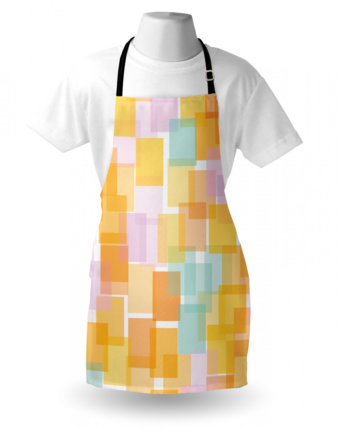 Ambesonne Apron Bib with Adjustable Strap for Gardening Unisex Vivid Colors