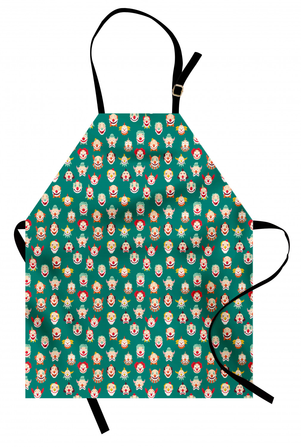 Ambesonne Apron Bib with Adjustable Strap for Gardening Unisex Vivid Colors