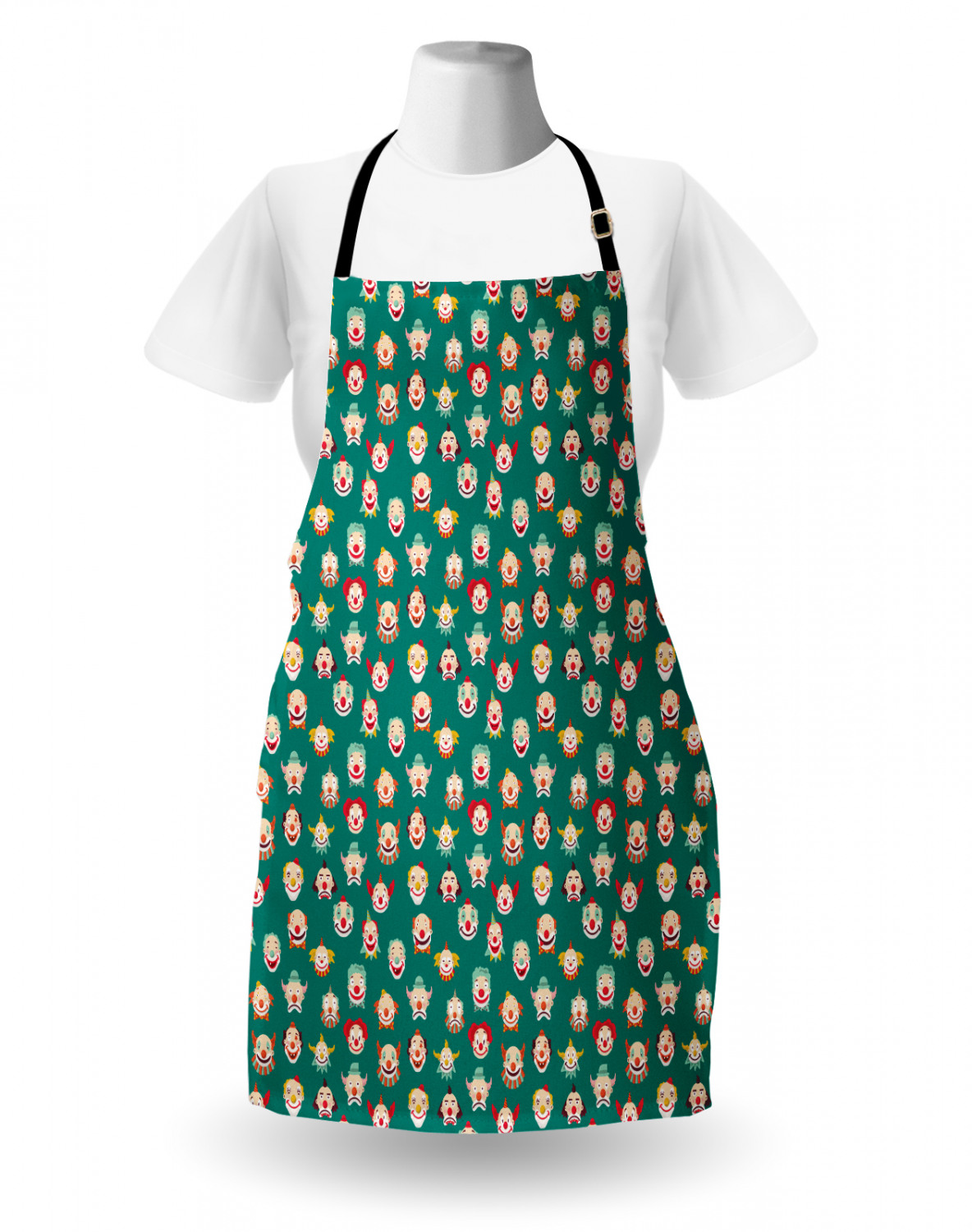 Ambesonne Apron Bib with Adjustable Strap for Gardening Unisex Vivid Colors