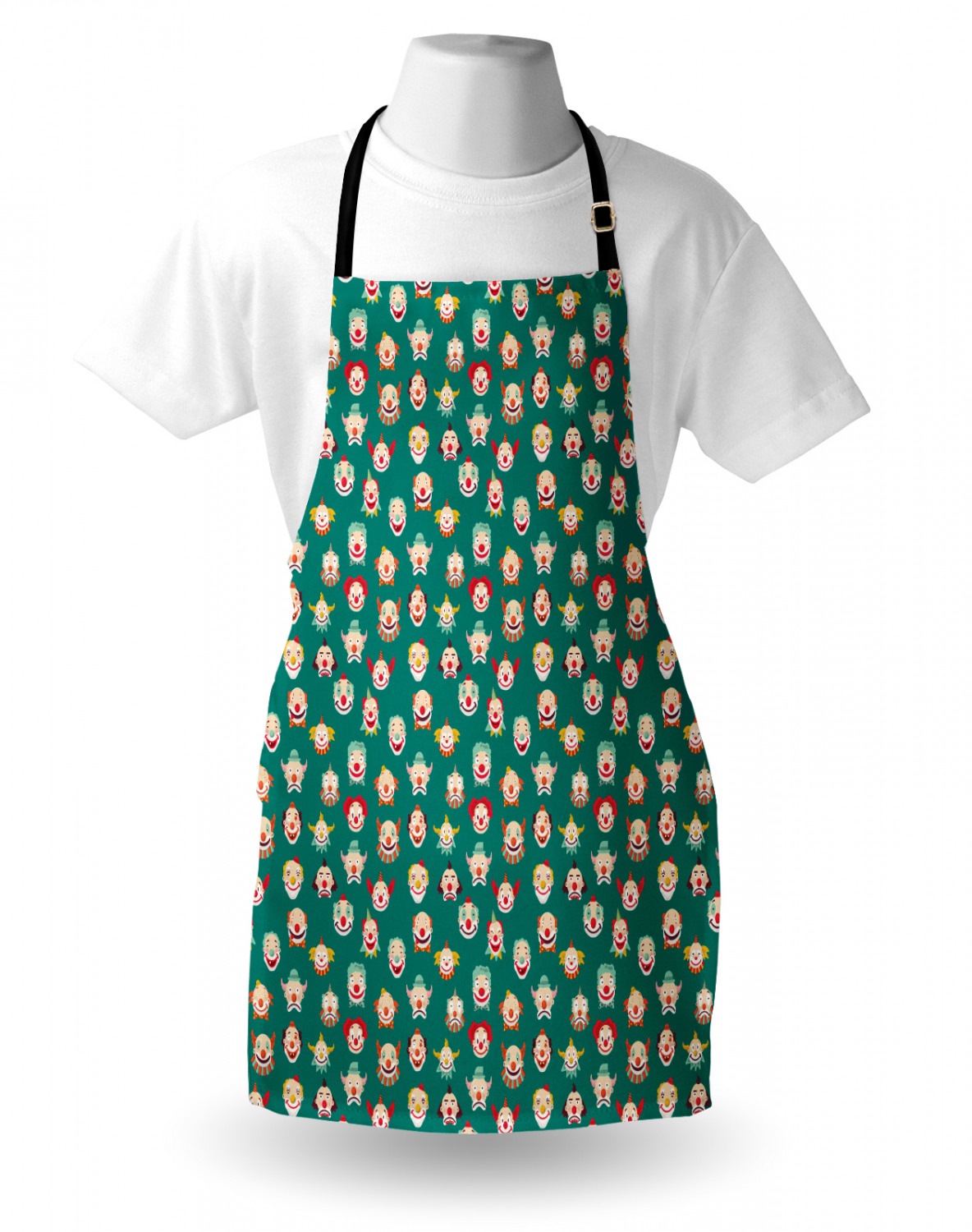 Ambesonne Apron Bib with Adjustable Strap for Gardening Unisex Vivid Colors