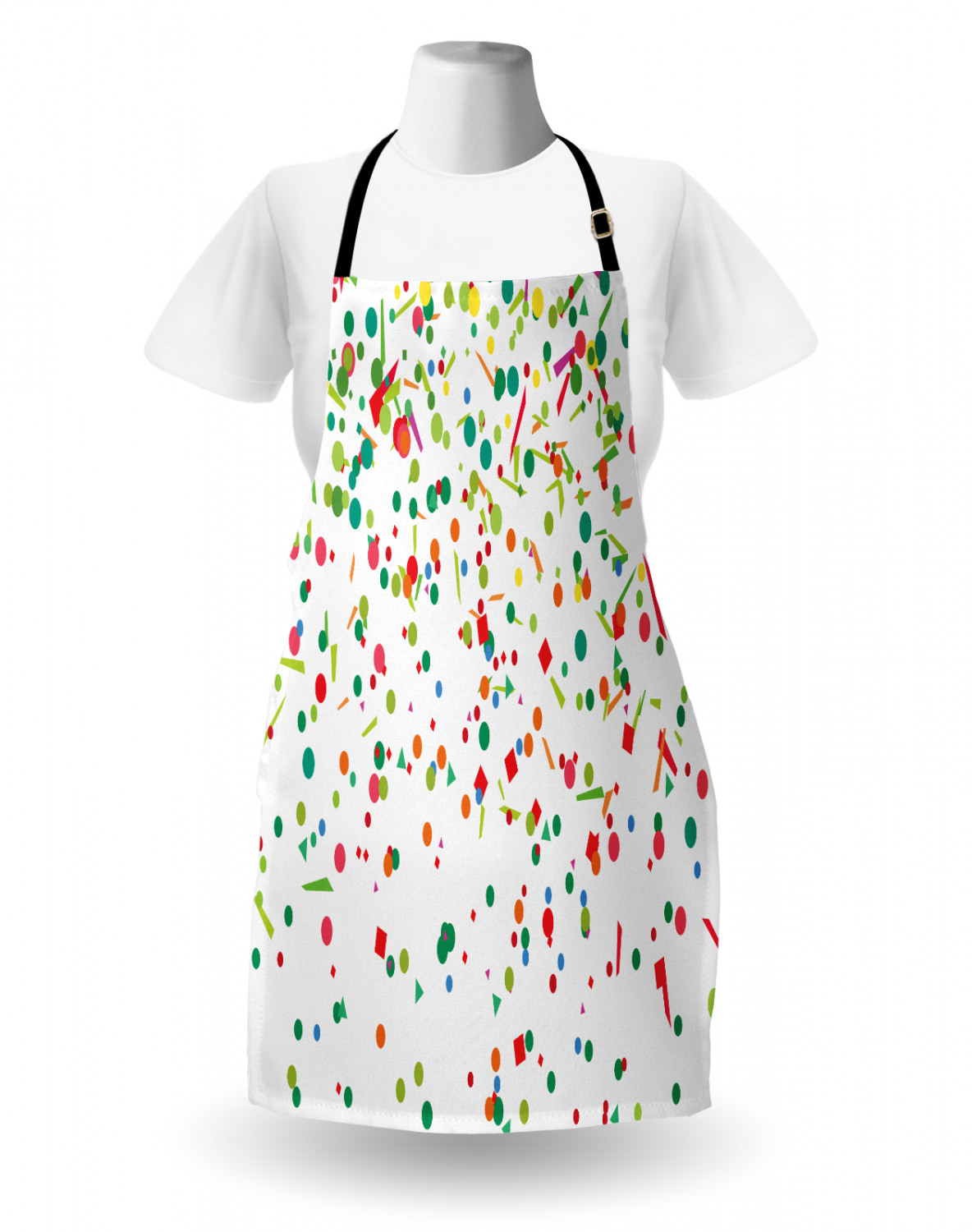 Ambesonne Apron Bib with Adjustable Strap for Gardening Unisex Vivid Colors