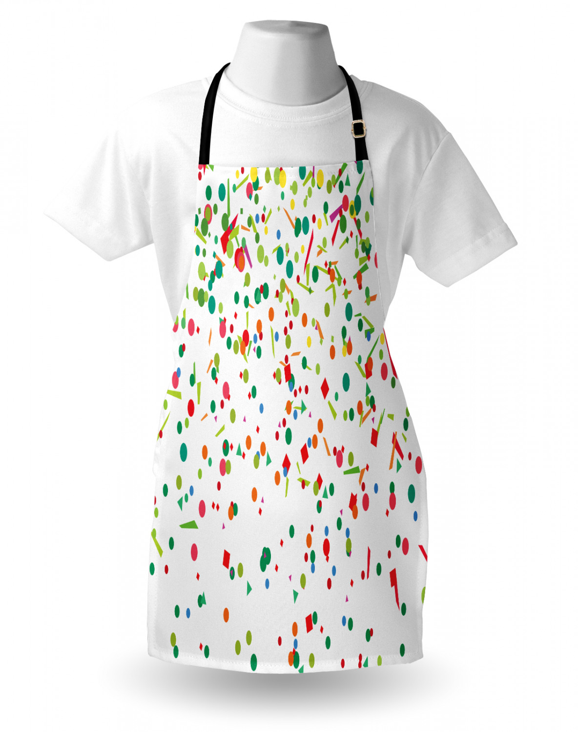 Ambesonne Apron Bib with Adjustable Strap for Gardening Unisex Vivid Colors