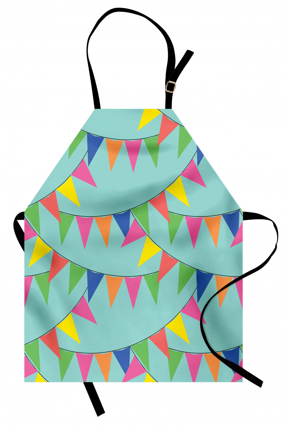 Ambesonne Apron Bib with Adjustable Strap for Gardening Unisex Vivid Colors