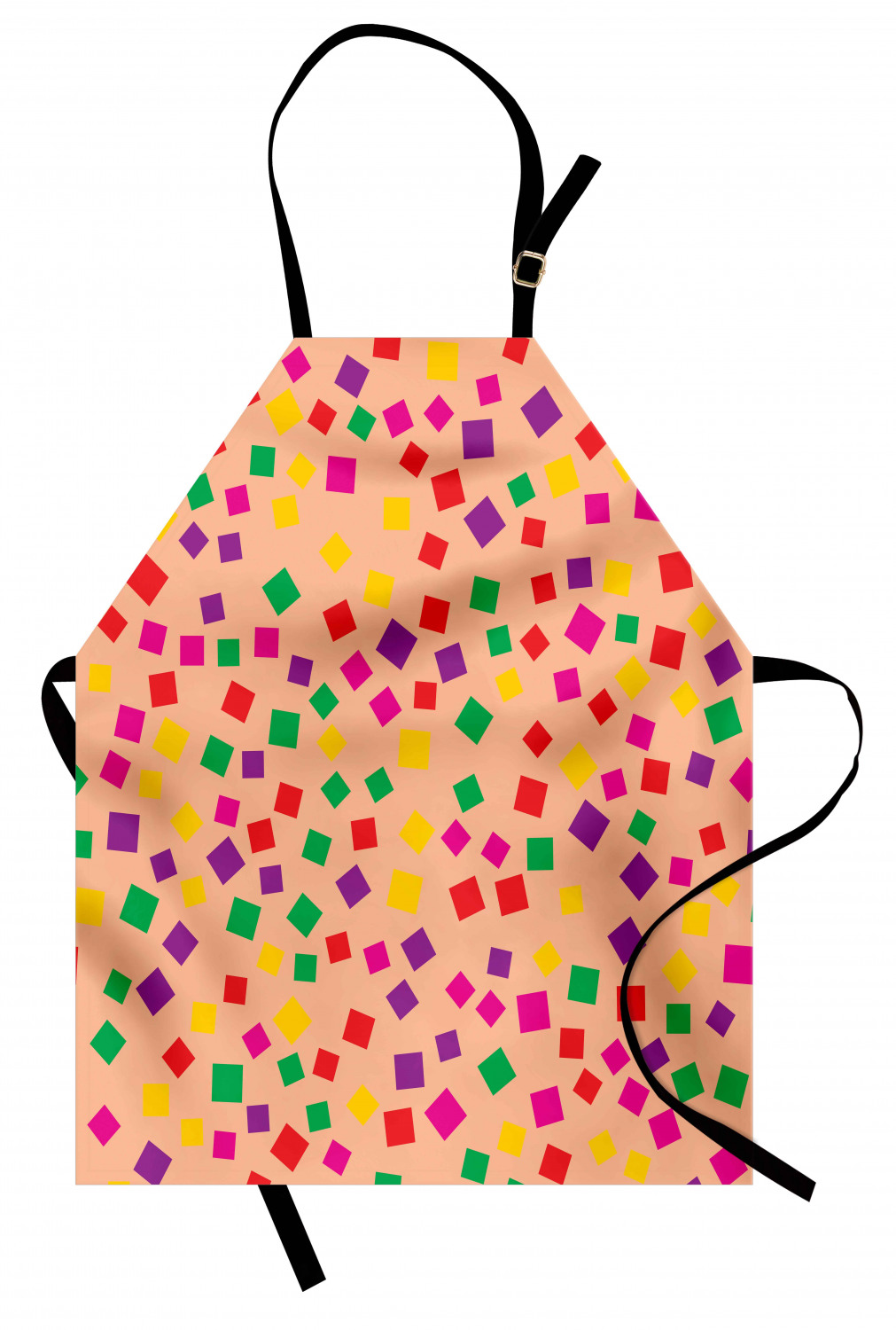 Ambesonne Apron Bib with Adjustable Strap for Gardening Unisex Vivid Colors