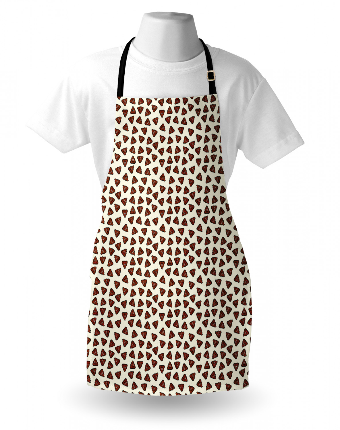 Ambesonne Standard Size Apron Bib Adjustable Strap for Gardening and Cooking