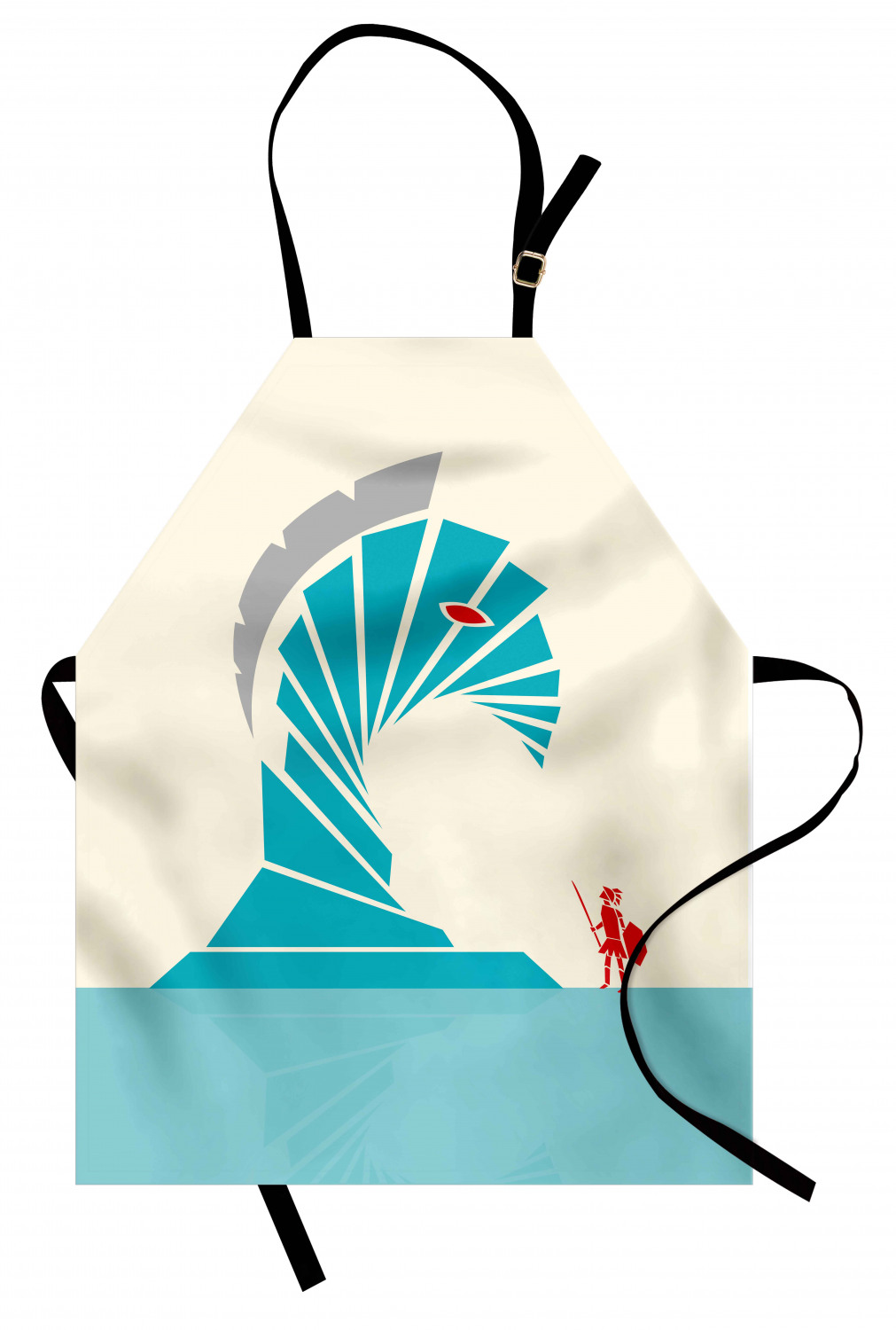 Ambesonne Standard Size Apron Bib Adjustable Strap for Gardening and Cooking