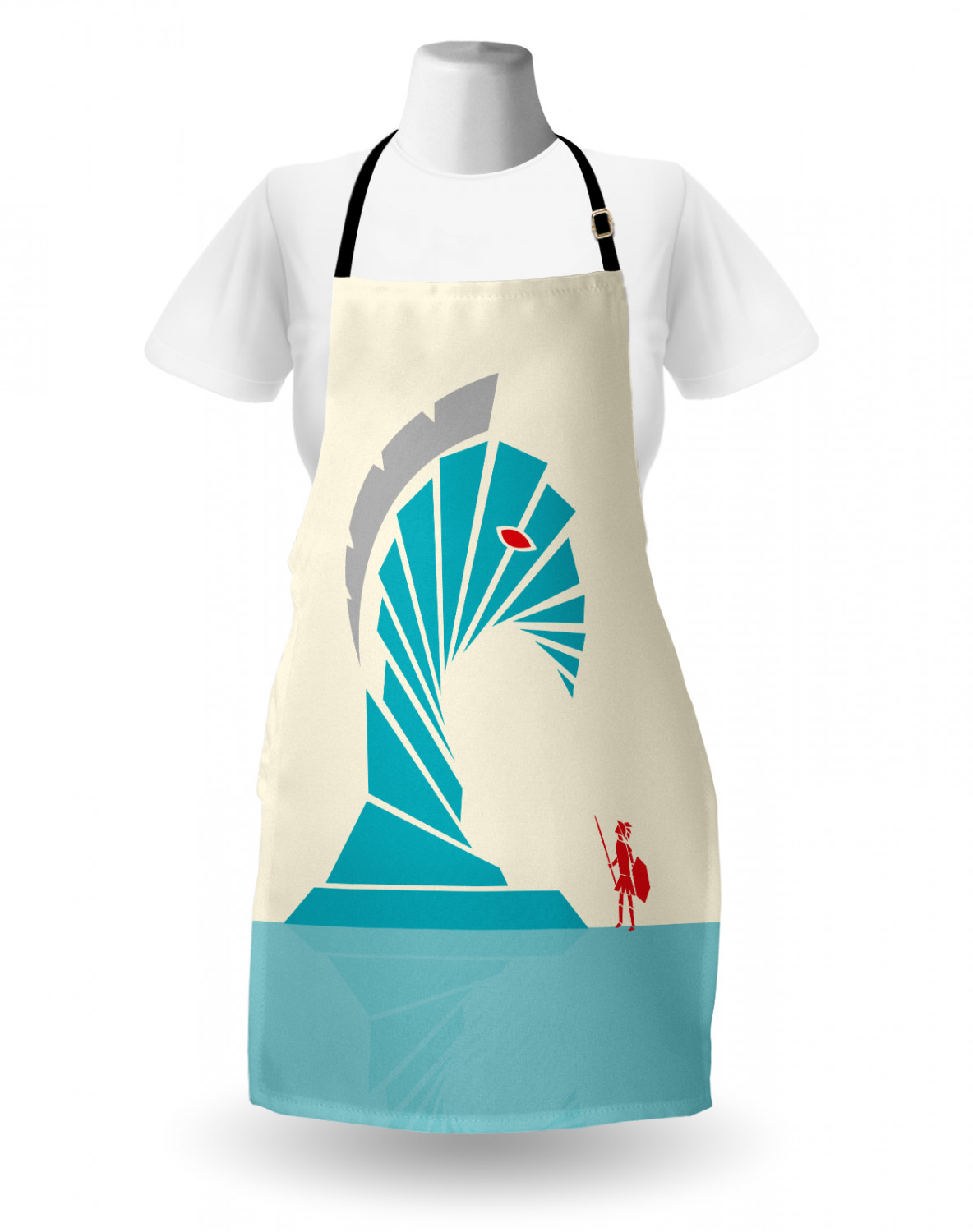 Ambesonne Standard Size Apron Bib Adjustable Strap for Gardening and Cooking