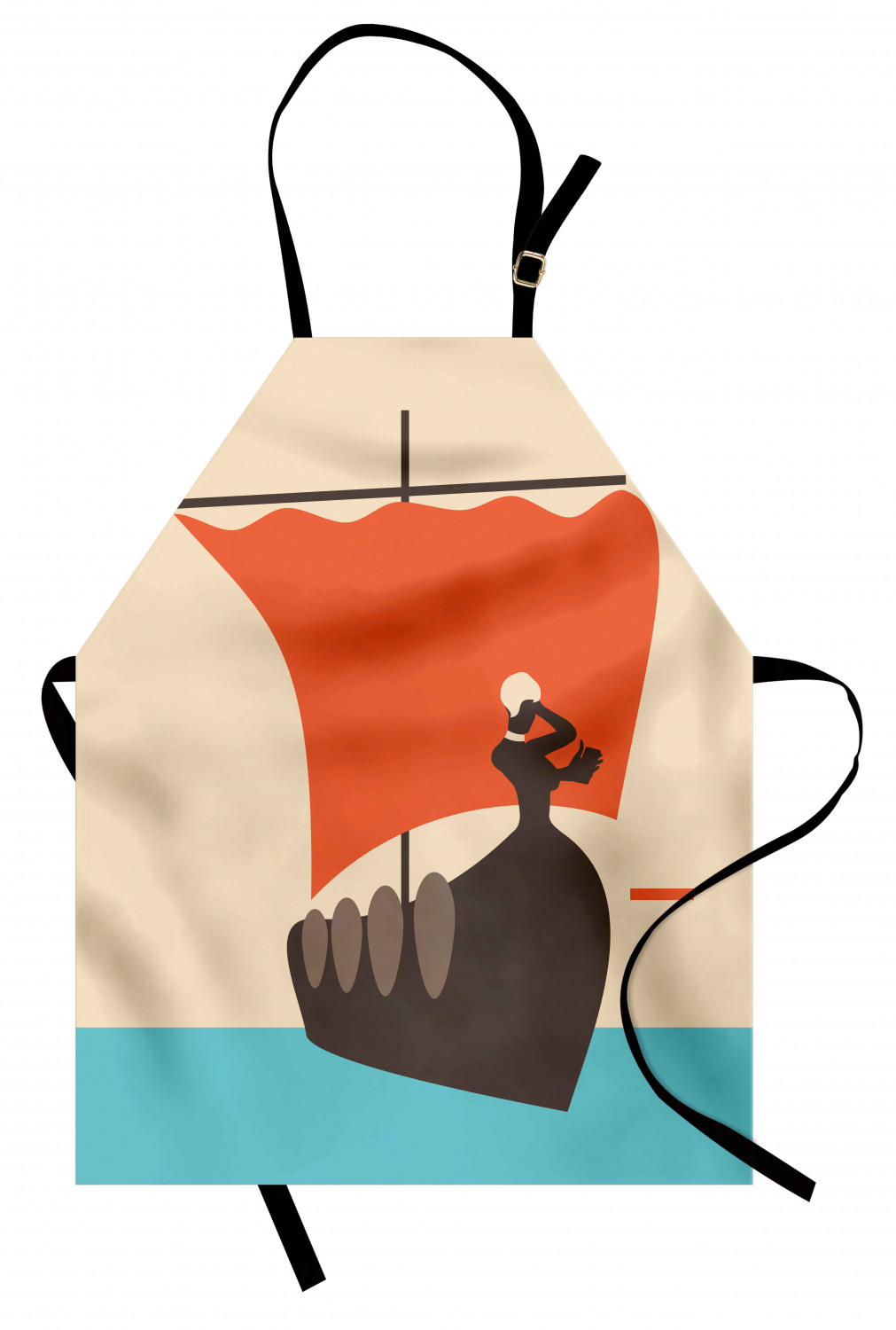 Ambesonne Standard Size Apron Bib Adjustable Strap for Gardening and Cooking