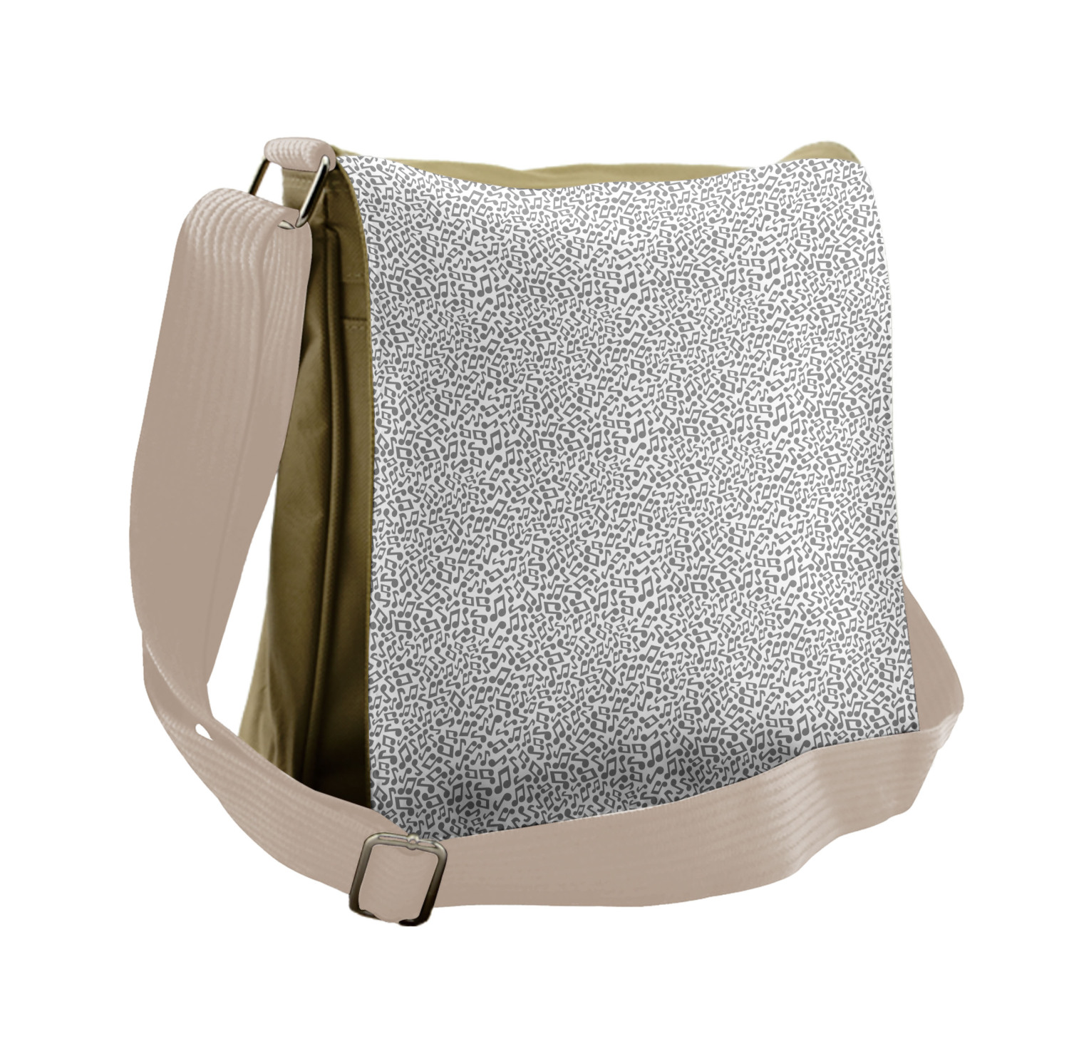 Ambesonne Music Theme Messenger Bag with Shoulder Strap Unisex Cross-body