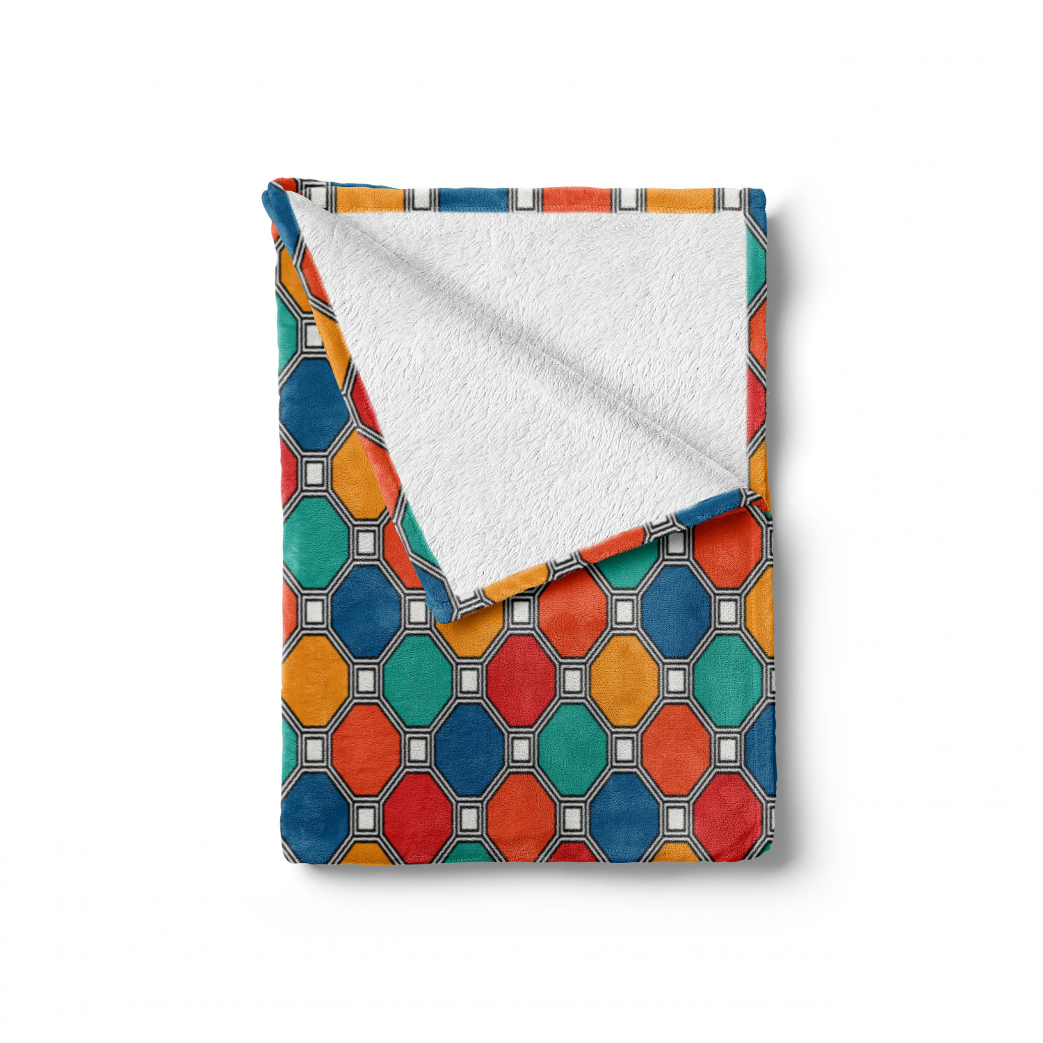 Ambesonne Geometric Funky Soft Flannel Fleece Throw Blanket Plush for Indoors - Picture 150 of 244