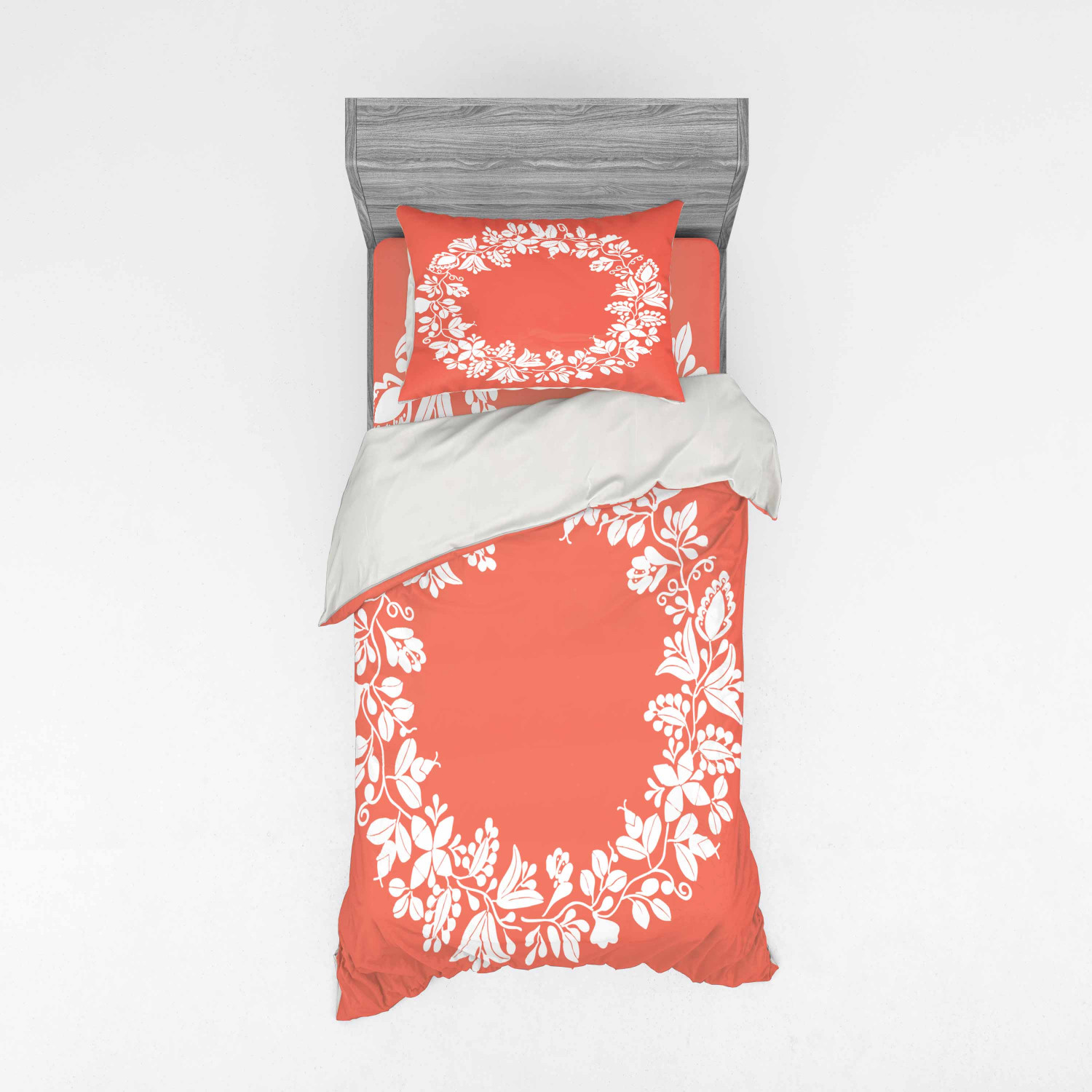 Ambesonne Spring Bedding Set Duvet Cover Sham Fitted Sheet in 3 Sizes - Picture 129 of 240