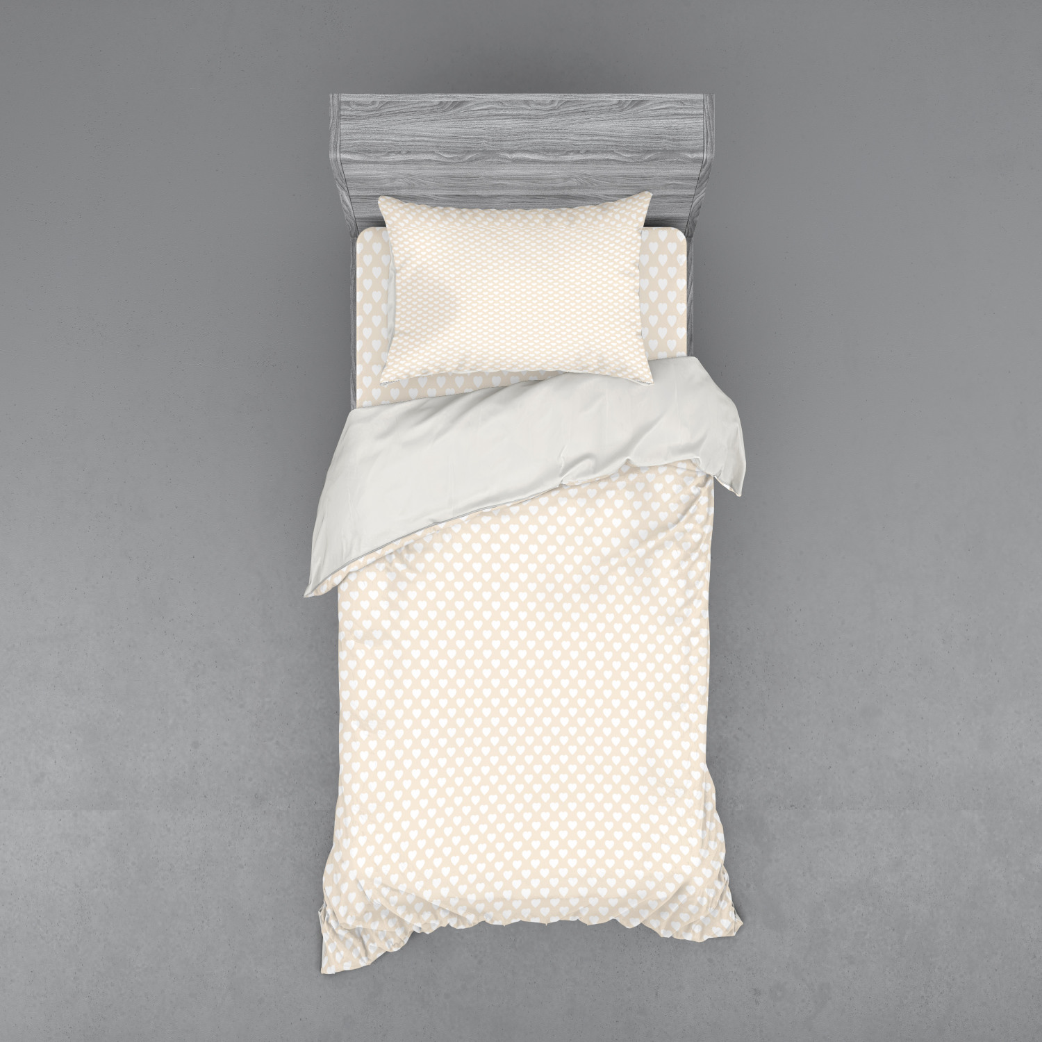 Ambesonne Pastel Design Bedding Set Duvet Cover Sham Fitted Sheet in 3 Sizes - Picture 205 of 236
