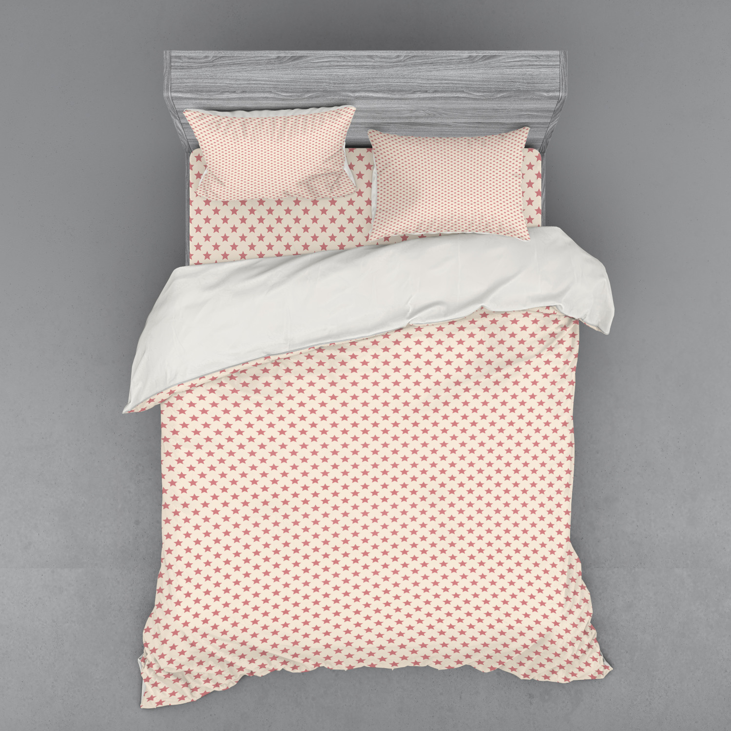 Ambesonne Pastel Design Bedding Set Duvet Cover Sham Fitted Sheet in 3 Sizes - Picture 143 of 236